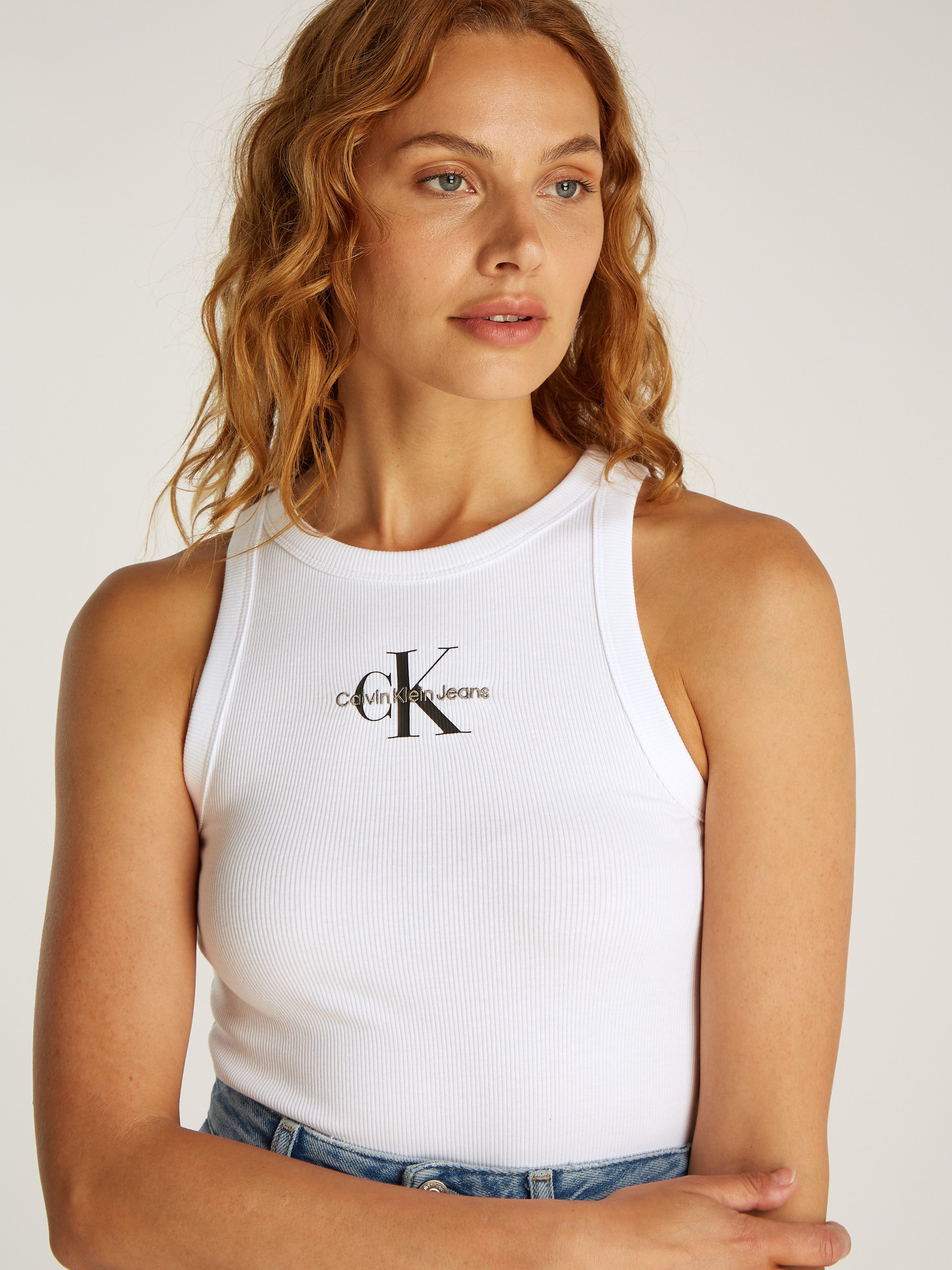 Calvin Klein Jeans Tanktop MONOLOGO RIB günstig online kaufen
