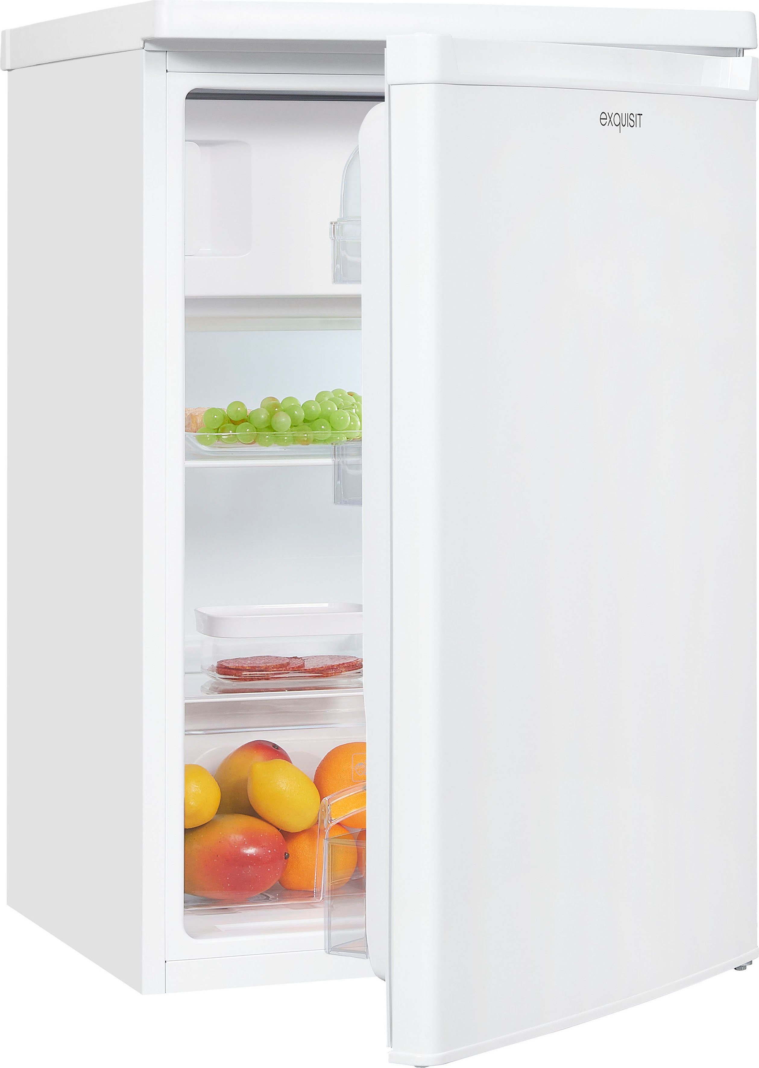 exquisit Kühlschrank breit KS16-4-E-040E 85,5 cm 55 cm weiss, hoch