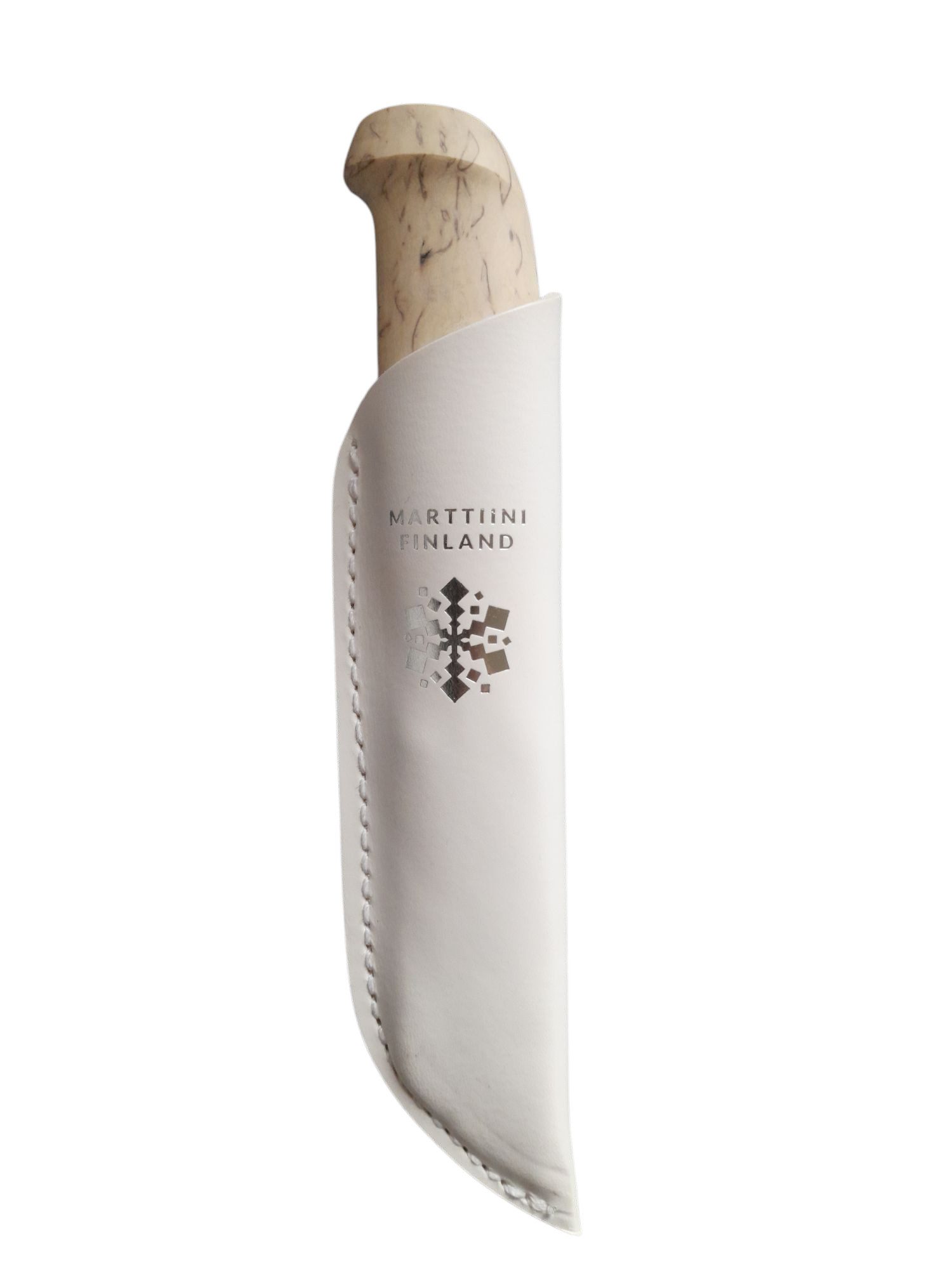 Marttiini Universalmesser Marttiini ICE CRYSTAL DAMAST feststehendes Messer, Maserbirkenholz, (2 St), Holz Geschenkbox; Damast-Stahl (120 Lagen)