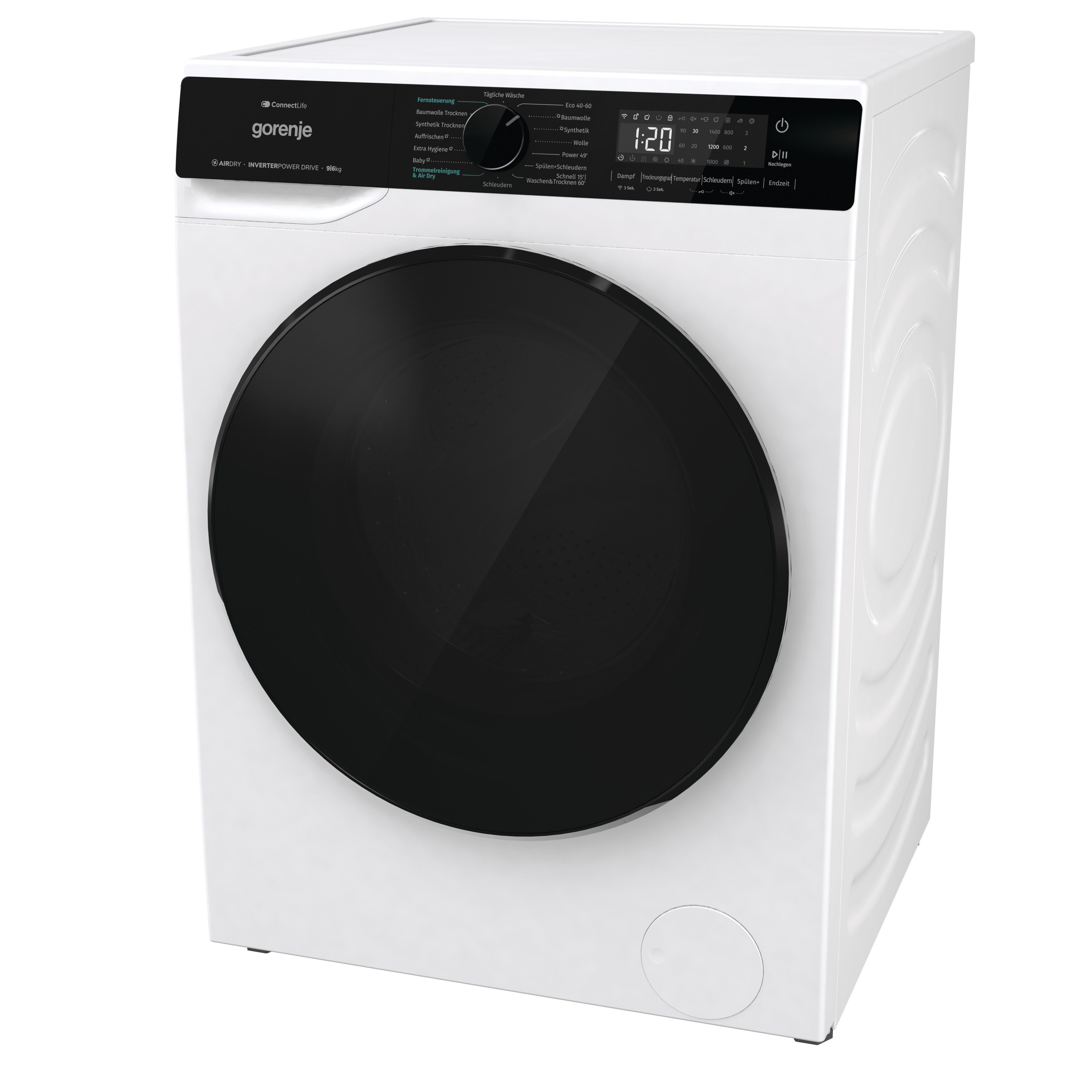 GORENJE Waschtrockner WD2PA964ADW/DE, 9 kg, 6 kg, 1400 U/min, 9kg Waschen - 6kg Trocknen