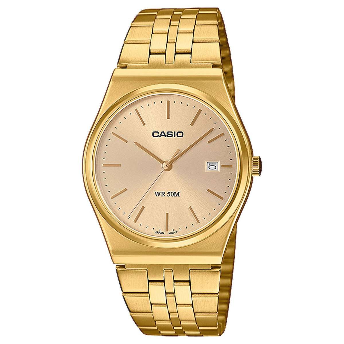 CASIO TIMELESS COLLECTION Digitaluhr MTP-B145G-9AVEF, Herrenuhr Quarz Goldfarben