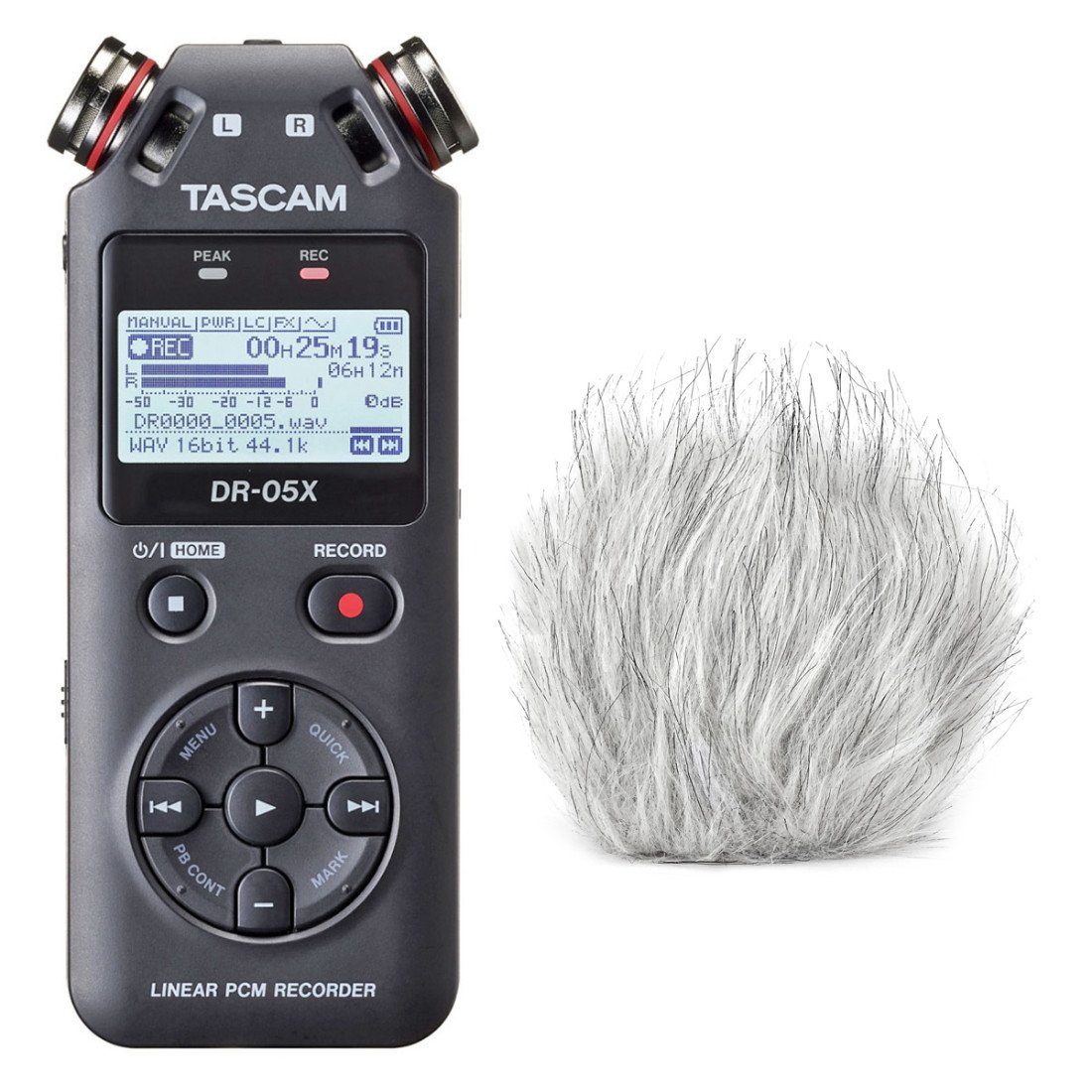 Tascam »Tascam DR-05X Audio-Recorder + Fell-Windschutz« Digitales  Aufnahmegerät online kaufen | OTTO