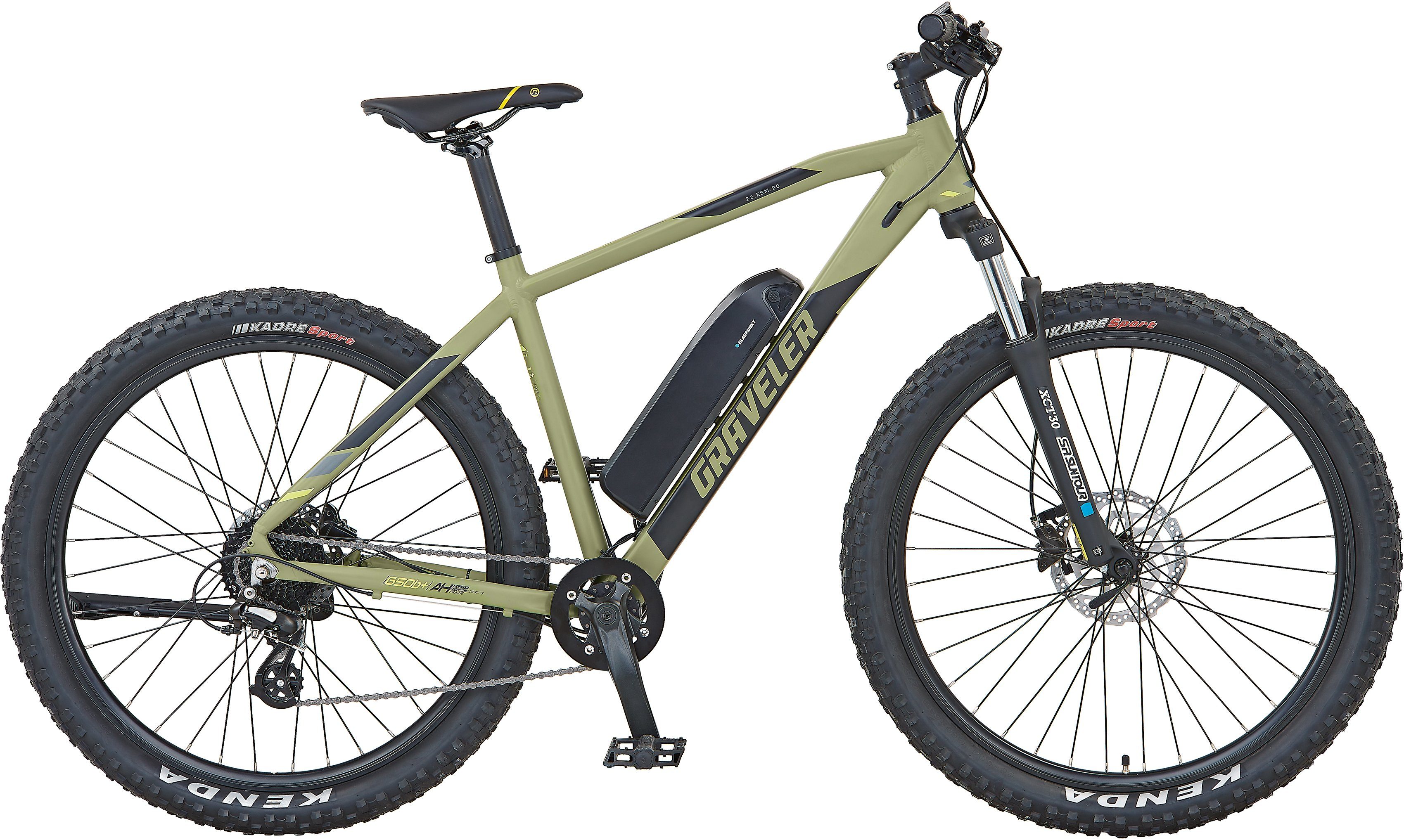 Prophete E-Bike Graveler 22.ESM.20, 8 Gang Shimano Altus Schaltwerk, Kettenschaltung, Heckmotor, 375 Wh Akku, Pedelec