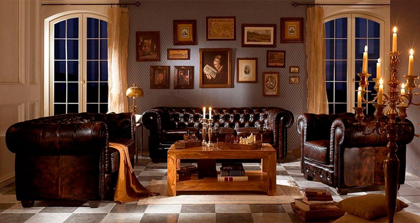 JVmoebel Chesterfield-Sofa Edles Leder Sofa mit massivem Holzgestell in Handarbeit gefertigt, Made in Europa