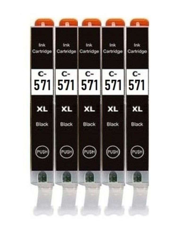 inkpro 5 x Druckerpatrone kompatibel mit Canon PGI-570 & CLI-571 Tintenpatrone (für Pixma MG5750, MG5751, MG5752, MG5753, MG6850, MG6851, MG6852, MG6853, MG7750, MG7751, MG7752, MG7753, TS5050, TS5051, TS5053, TS5055, TS6050, TS6051, TS6052, TS8050, TS8051, TS8052, TS8053, TS9050, TS9055, XL Füllmengen: PGI-570XL = 22 ml, CLI-571XL alle Farben = je 13 ml)