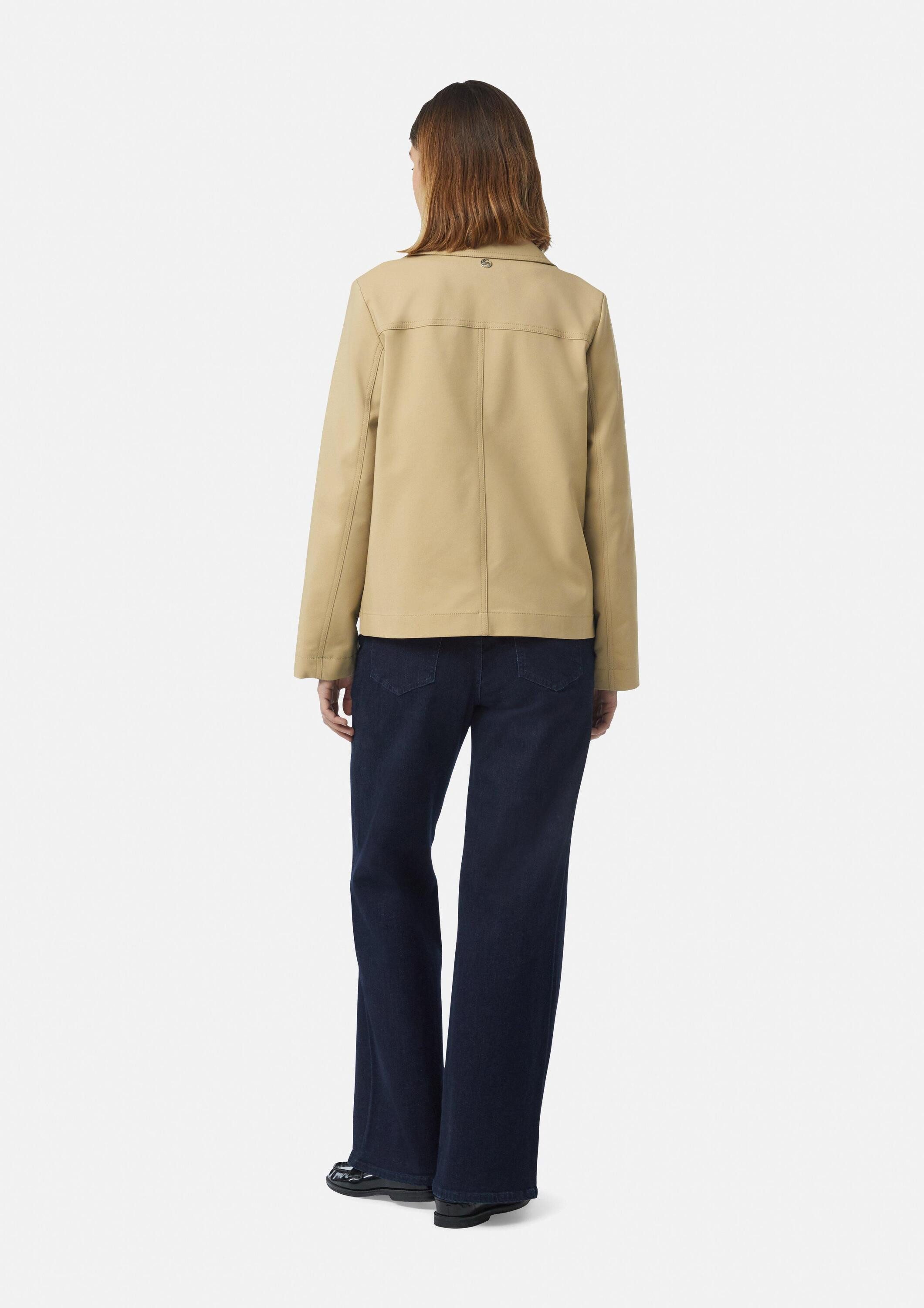 comma Funktionsjacke Outdoor-Jacke Hochwertige Caban mit zweireihigem Knopfverschluss