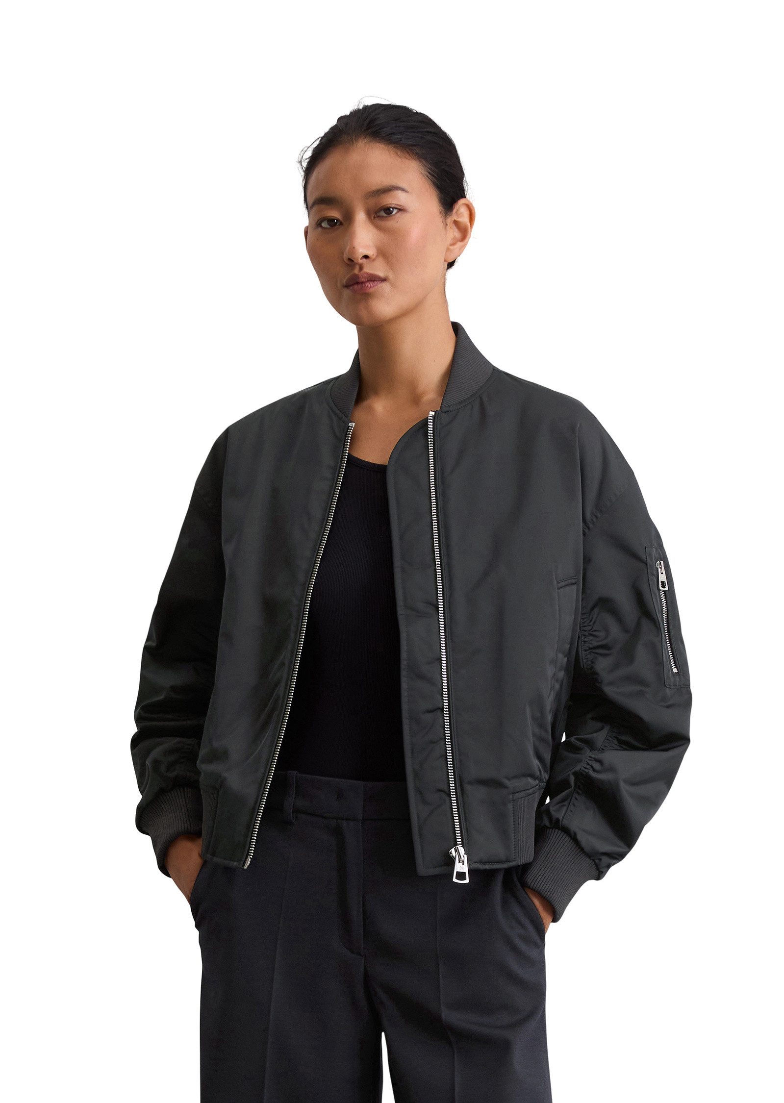 Marc O'Polo Outdoorjacke aus recyceltem Shiny-Polyester-Twill günstig online kaufen
