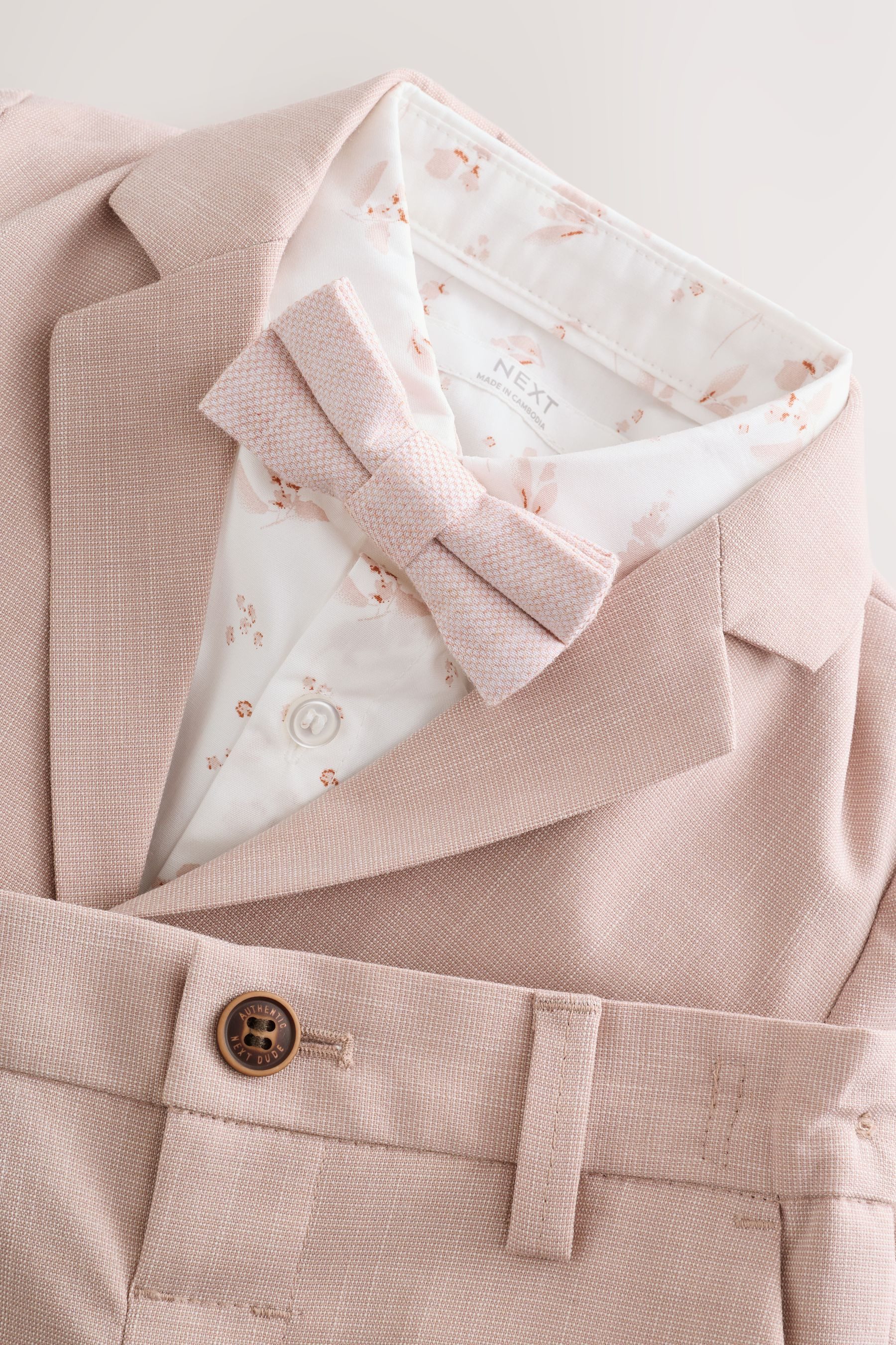 Next Kinderanzug Blazer, Hemd, Hose und Fliege im Set (4-tlg)