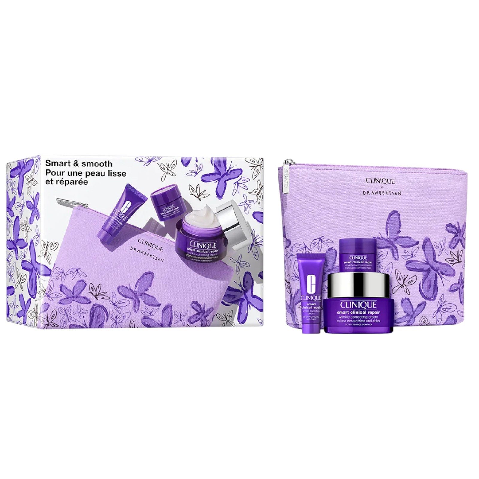 CLINIQUE Gesichtspflege-Set SMART & SMOOTH - Gesichtspflegeset, 3-tlg.