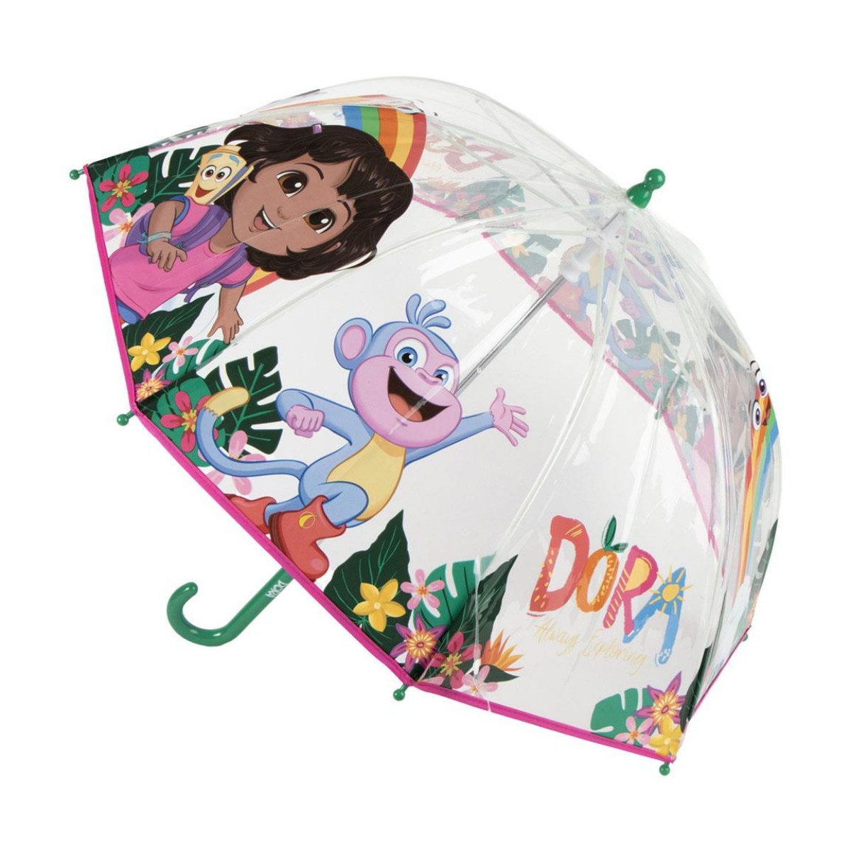 Dora the Explorer Langregenschirm Kinderschirm Ø 45 cm leicht für Regentage