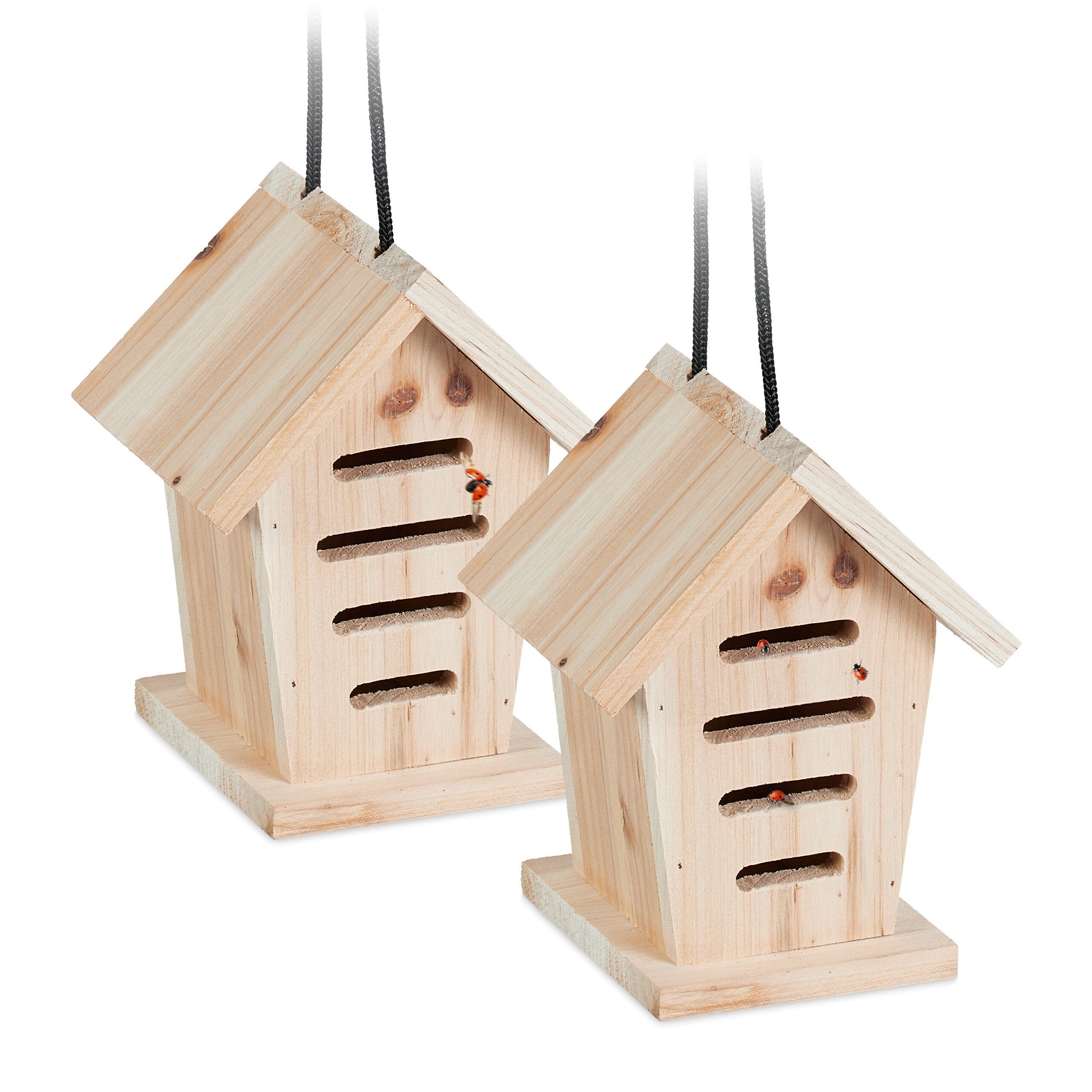 Insektenhotel Marienkäferhaus 2er Set