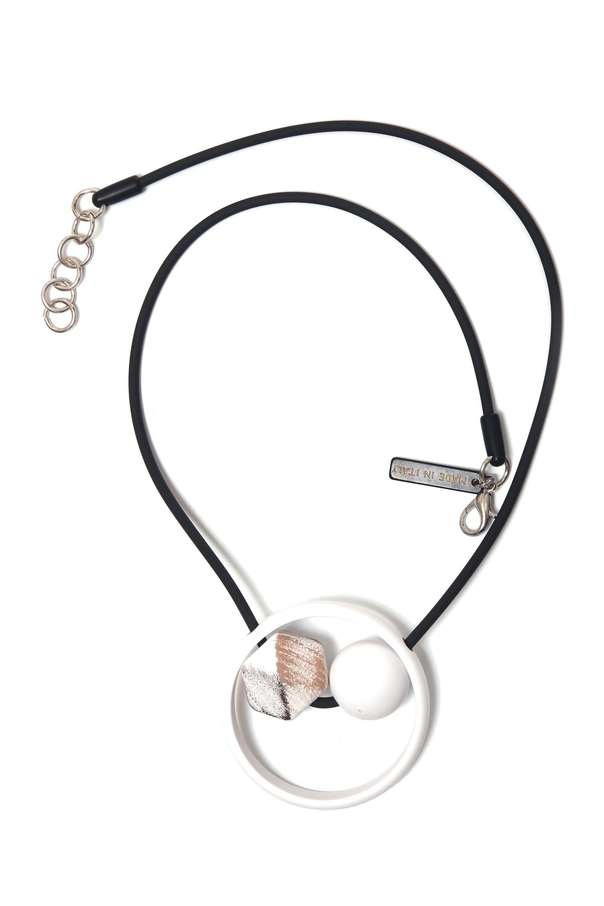 COLLEZIONE ALESSANDRO Lange Kette Fiona, mit Ring und 2 unterschiedlichen Perlen