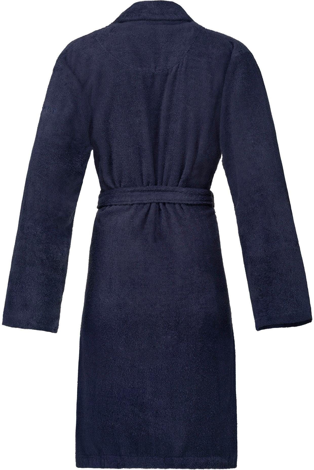 Esprit Unisex-Bademantel Mono, ideal für Sauna & Spa, Hotelbademantel, Morg günstig online kaufen