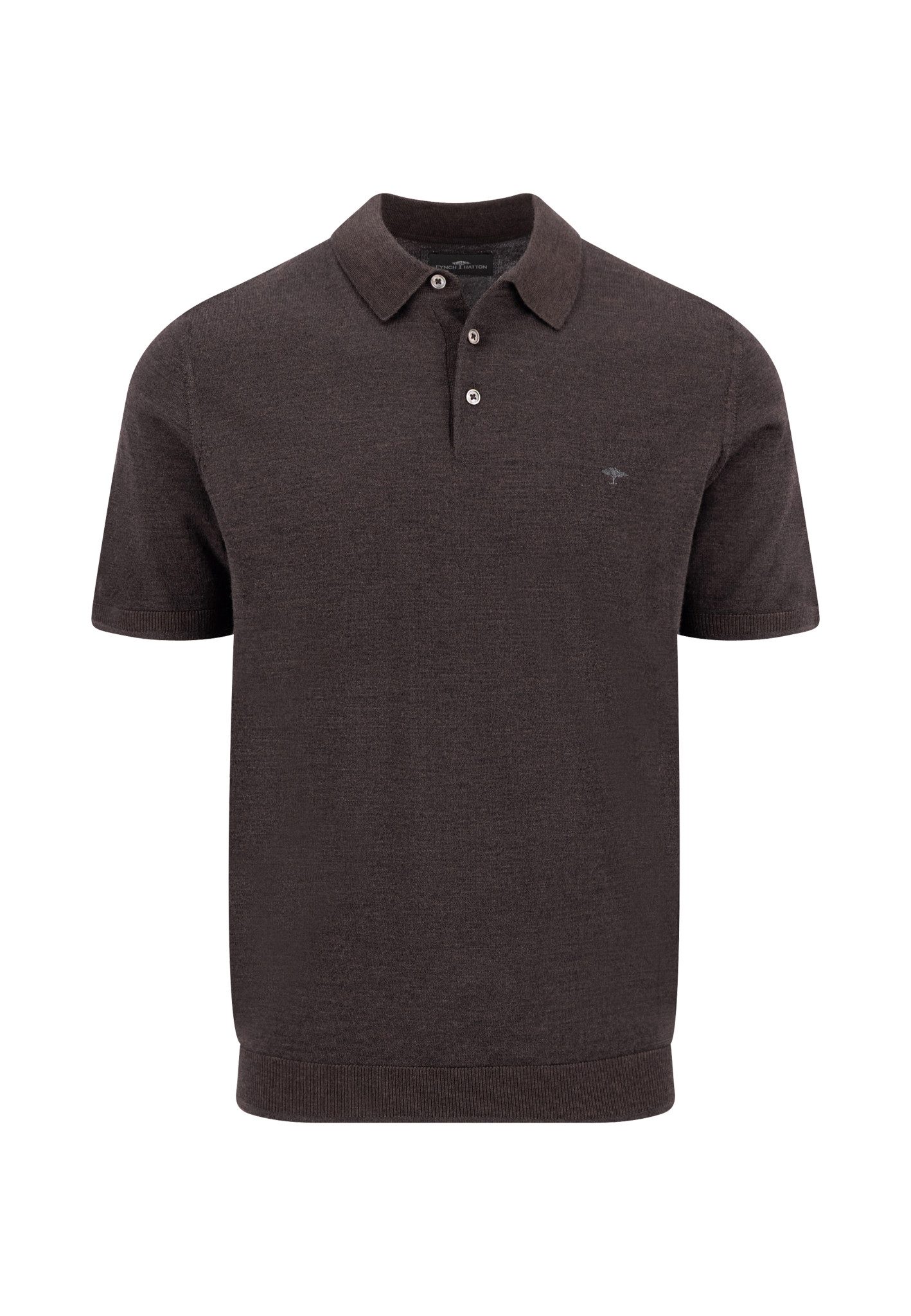 FYNCH-HATTON Polokragenpullover Sommershirt mit Stickerei