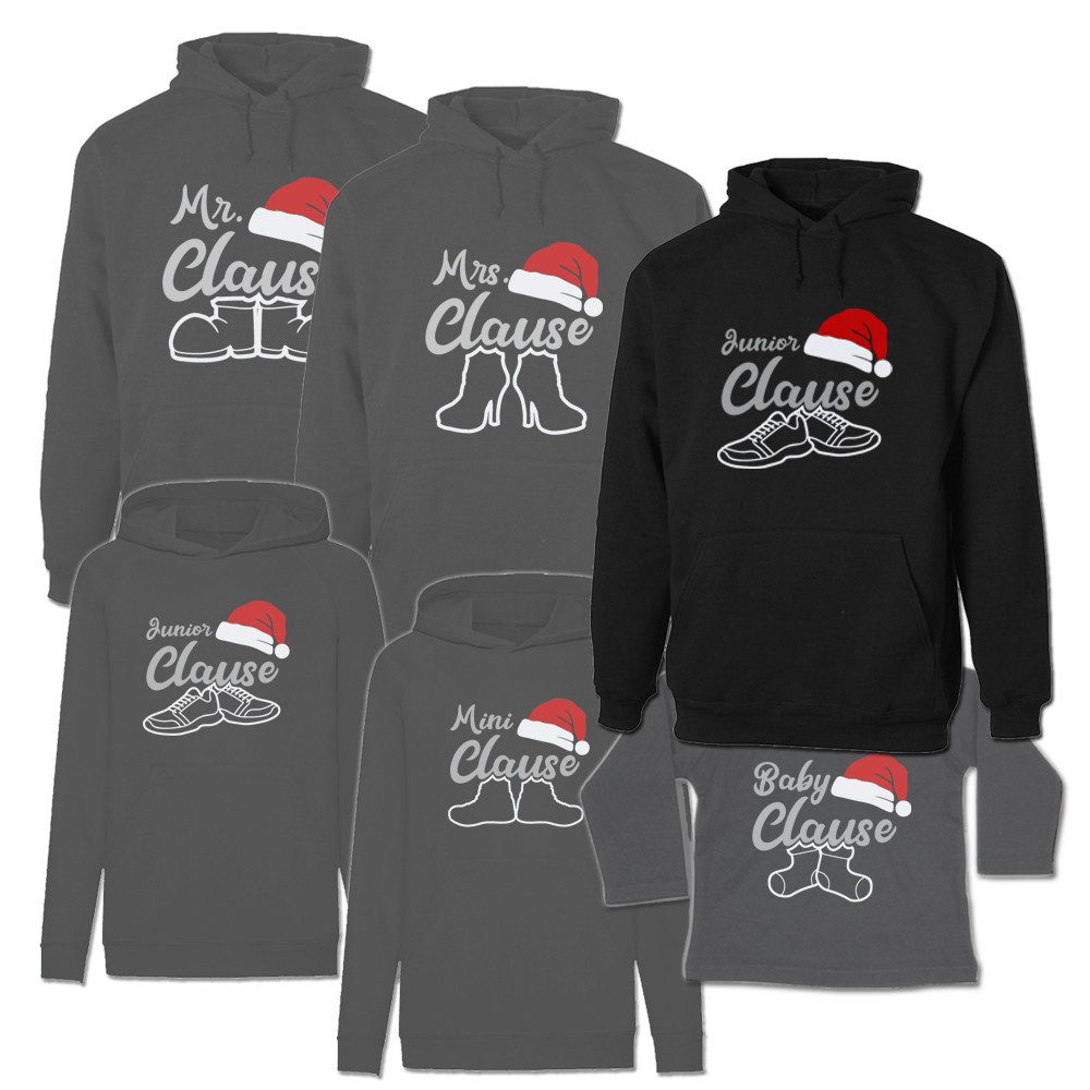 G-graphics Kapuzenpullover Familie Clause (Familienset, Einzelteile zum selbst zusammenstellen) Kinder & Erwachsenen-Hoodie & Baby Sweater