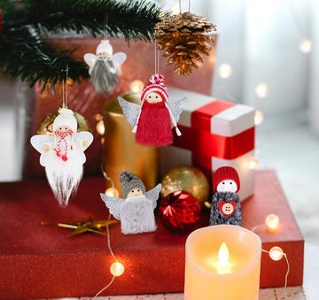 Homewit Christbaumschmuck 8 Stück kleiner Engel-Ornamente für Weihnachtsbaum