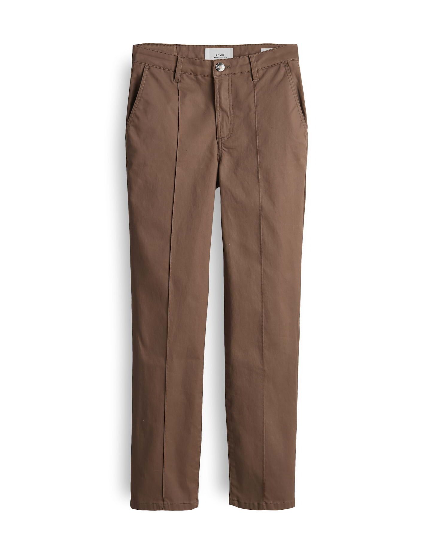OPUS Schlagjeans EBBI mit Coating Mid Rise Kick Flared, Ankle, französische Eingrifftaschen