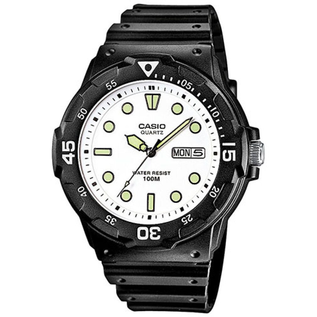 CASIO Luxusuhr Uhr mit japanischem Quarzuhrwerk MRW-200H-7E 45 mm