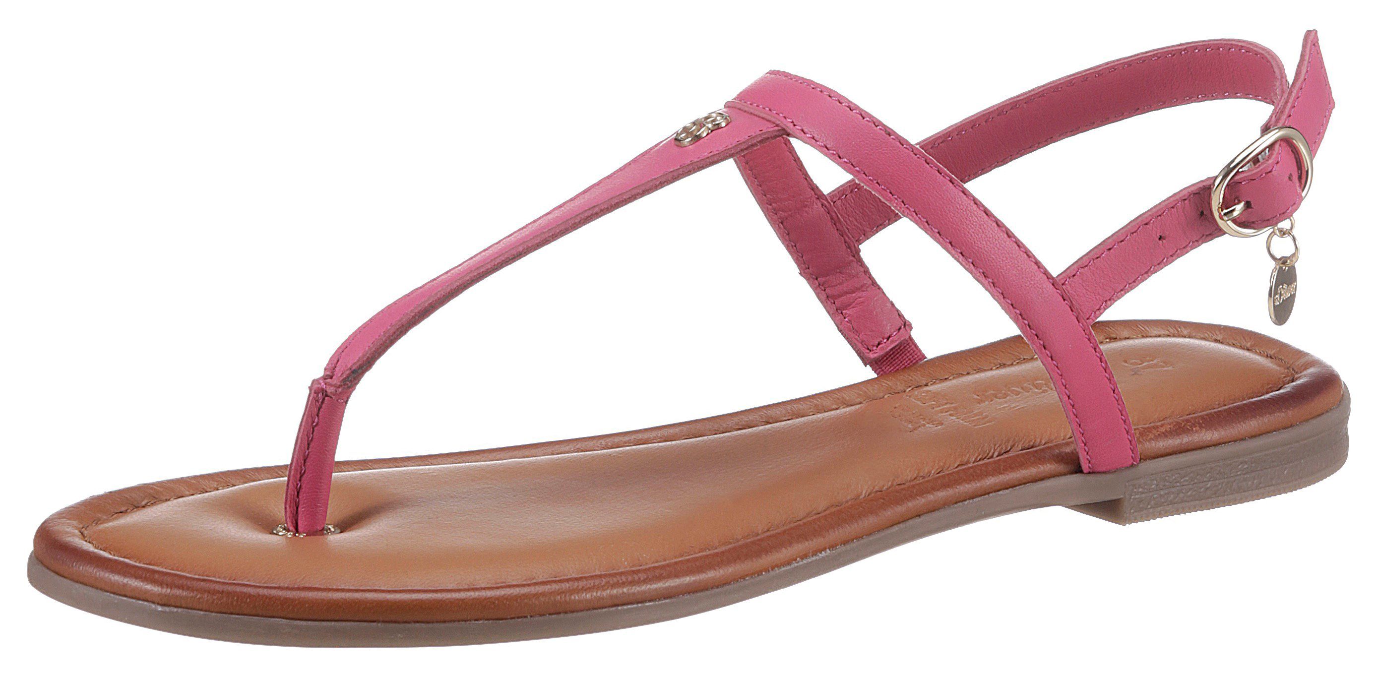 s.Oliver Riemchensandale mit Zehensteg fuchsia | Riemchensandalen