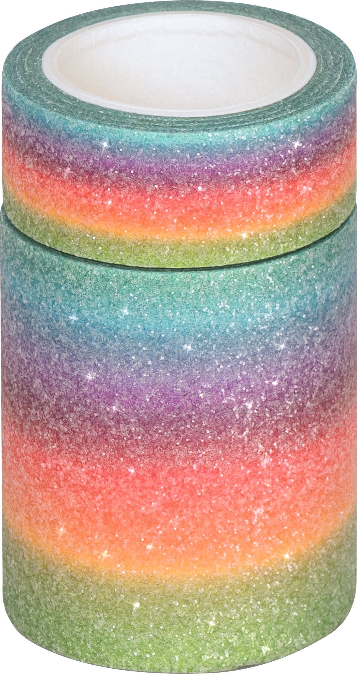 Heyda Klebeband Deko Tapes Stück 2 Glitter Pastel m 2 Rainbow