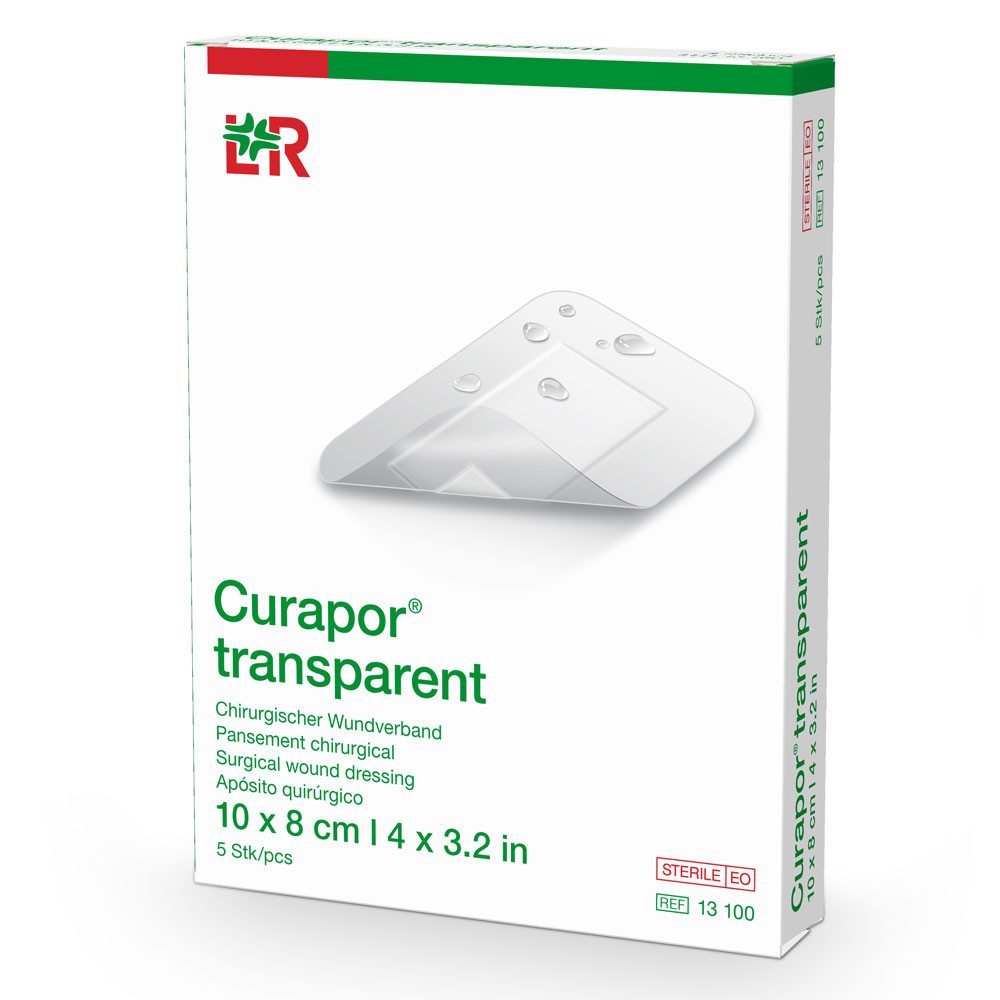 Lohmann & Rauscher GmbH & Co.KG Wundpflaster L&R Curapor transparent Wundverband steril 10 x 8