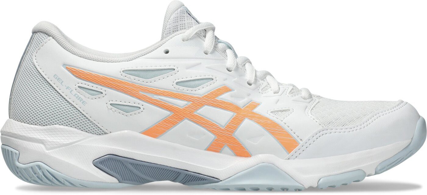 Asics GEL-FLARE WHITE/BRIGHT SUNSTONE Hallenschuh