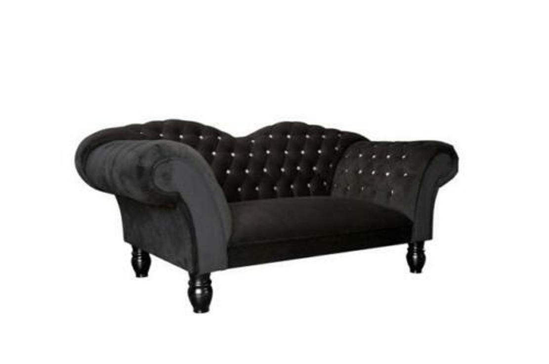 Chesterfield-Sofa, JVmoebel Couchen Schwarz Couch Sofas CUPIDOII Polster Designer Klassische Big Chesterfield Sofa