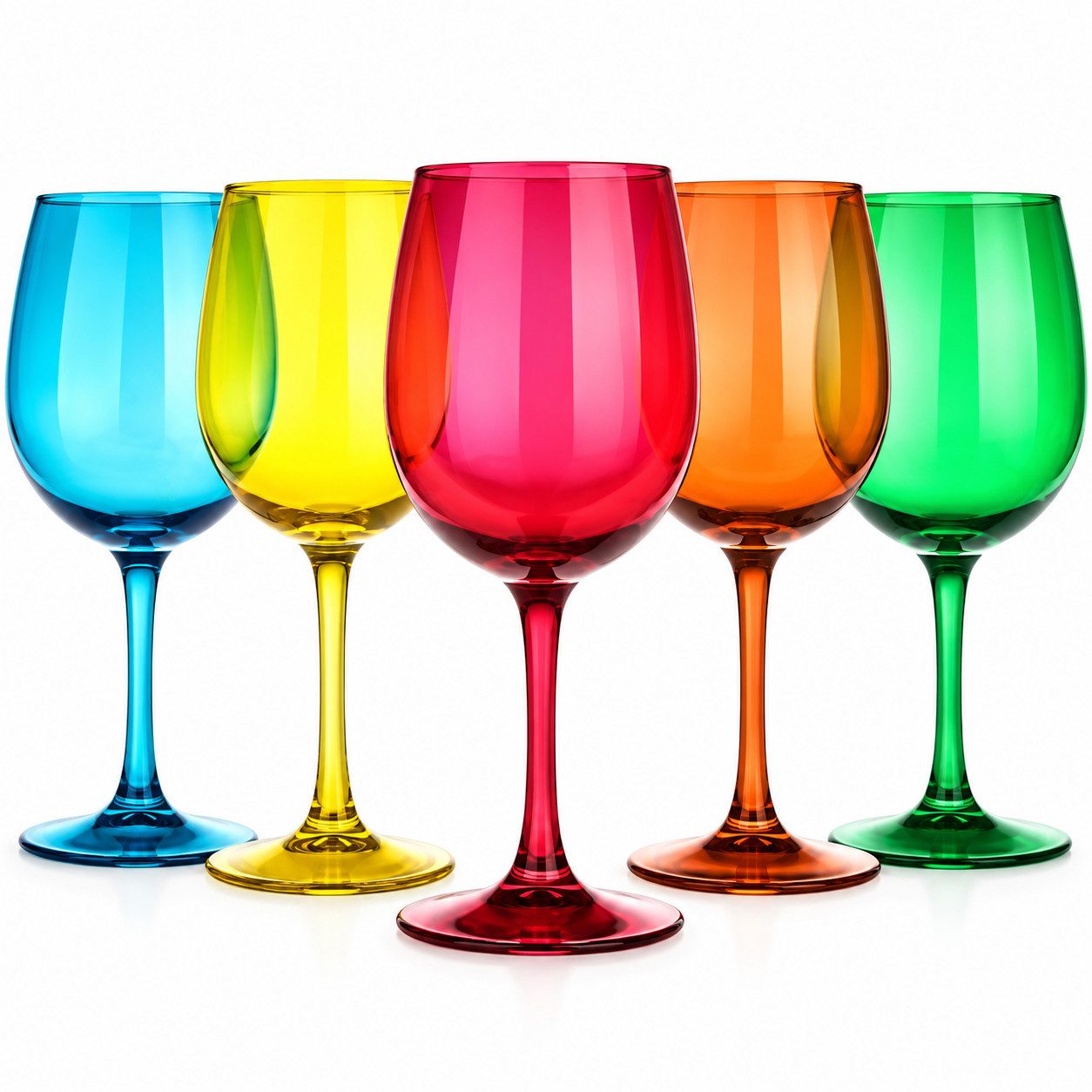 Sendez Weinglas Weingläser 300ml im 6er-Pack Mix Weinglas Rotweingläser Weißweinglas, 6-tlg., Glas