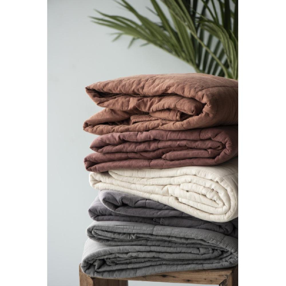 Wohndecke Vintage Quilt unifarben, Ib Laursen günstig online kaufen