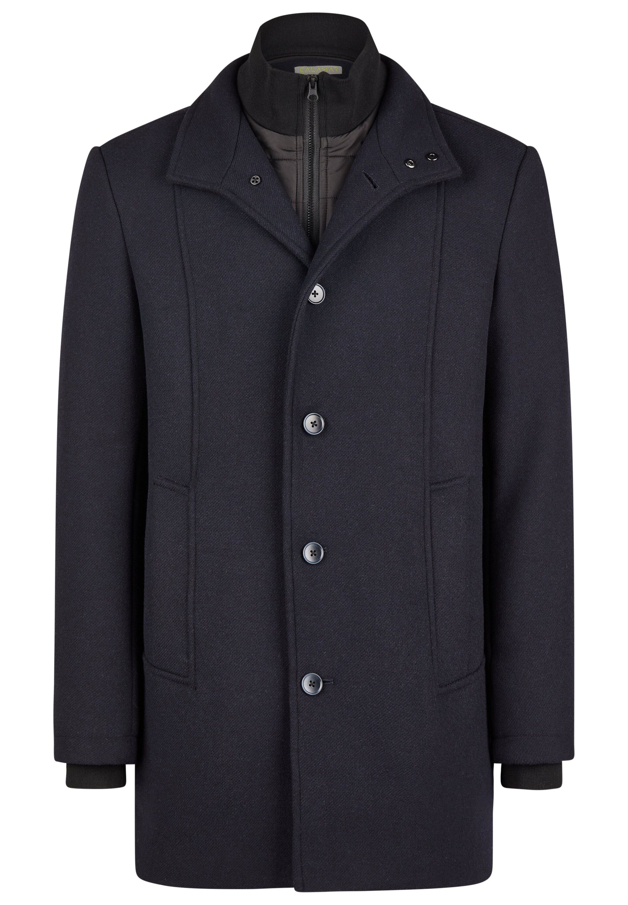 Calamar Wollmantel Eleganter Wollmantel Twill