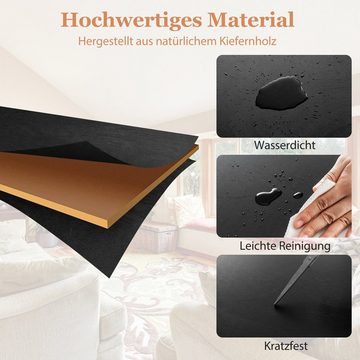 COSTWAY Konsolentisch, mit Schublade&Ablage, schmal, Holz, 107x36cm, schwarz