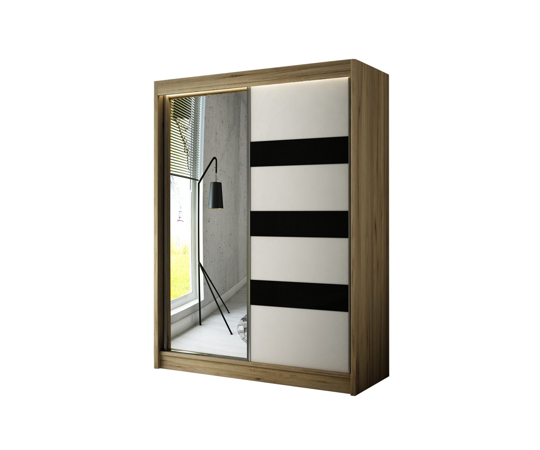 ALTDECOR Schiebetürenschrank LOSTE (Kleiderschrank Garderobenschrank mit günstig online kaufen