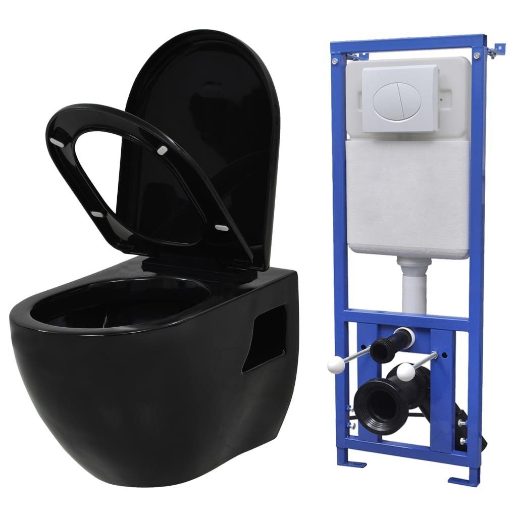 Tiefspül-WC Tiefspül-WC KomplettSet Hit wandhängend mit Einbau-Spülkasten