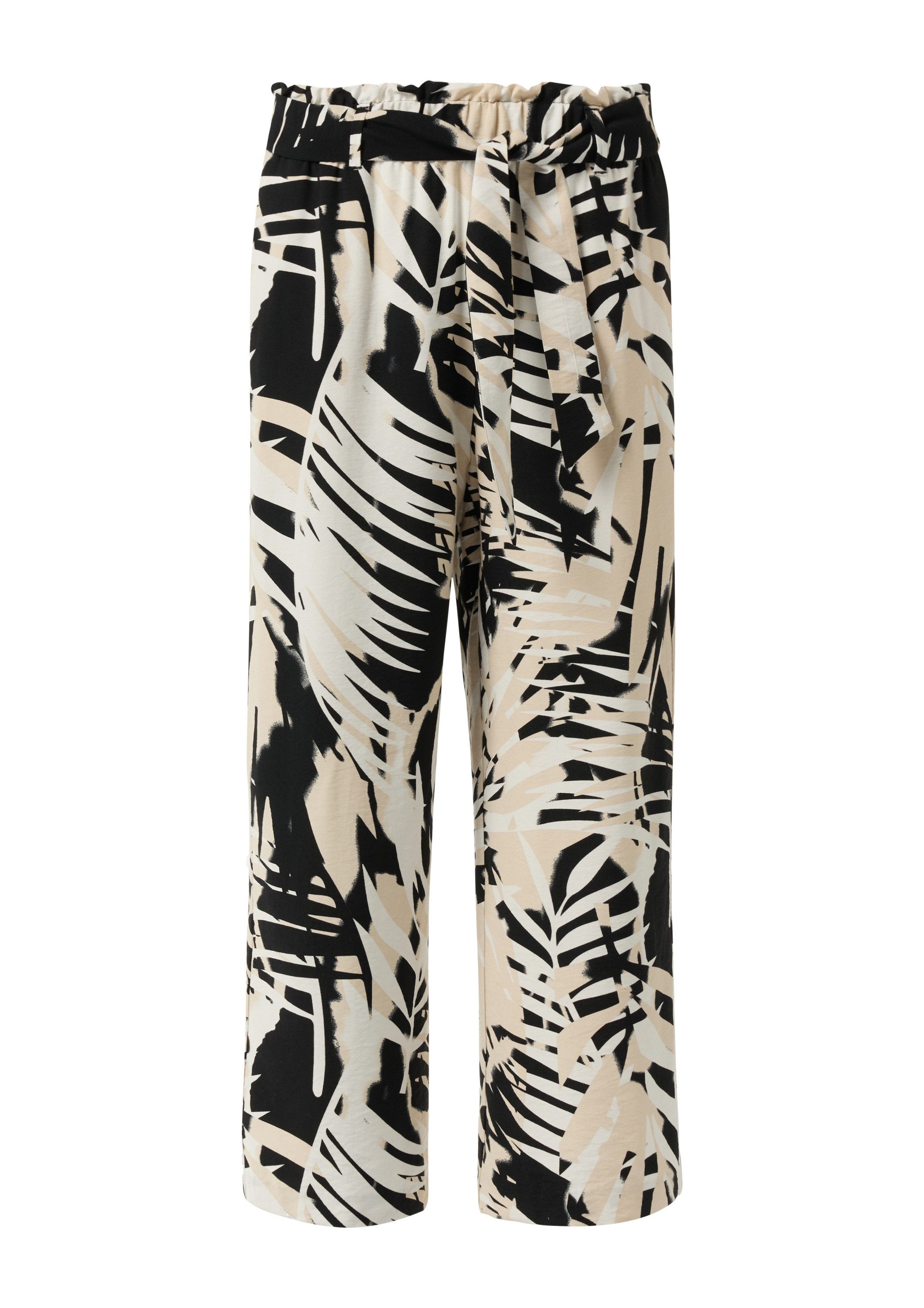 comma Culotte Hose Hose mit Bindeband und Eingrifftaschen günstig online kaufen