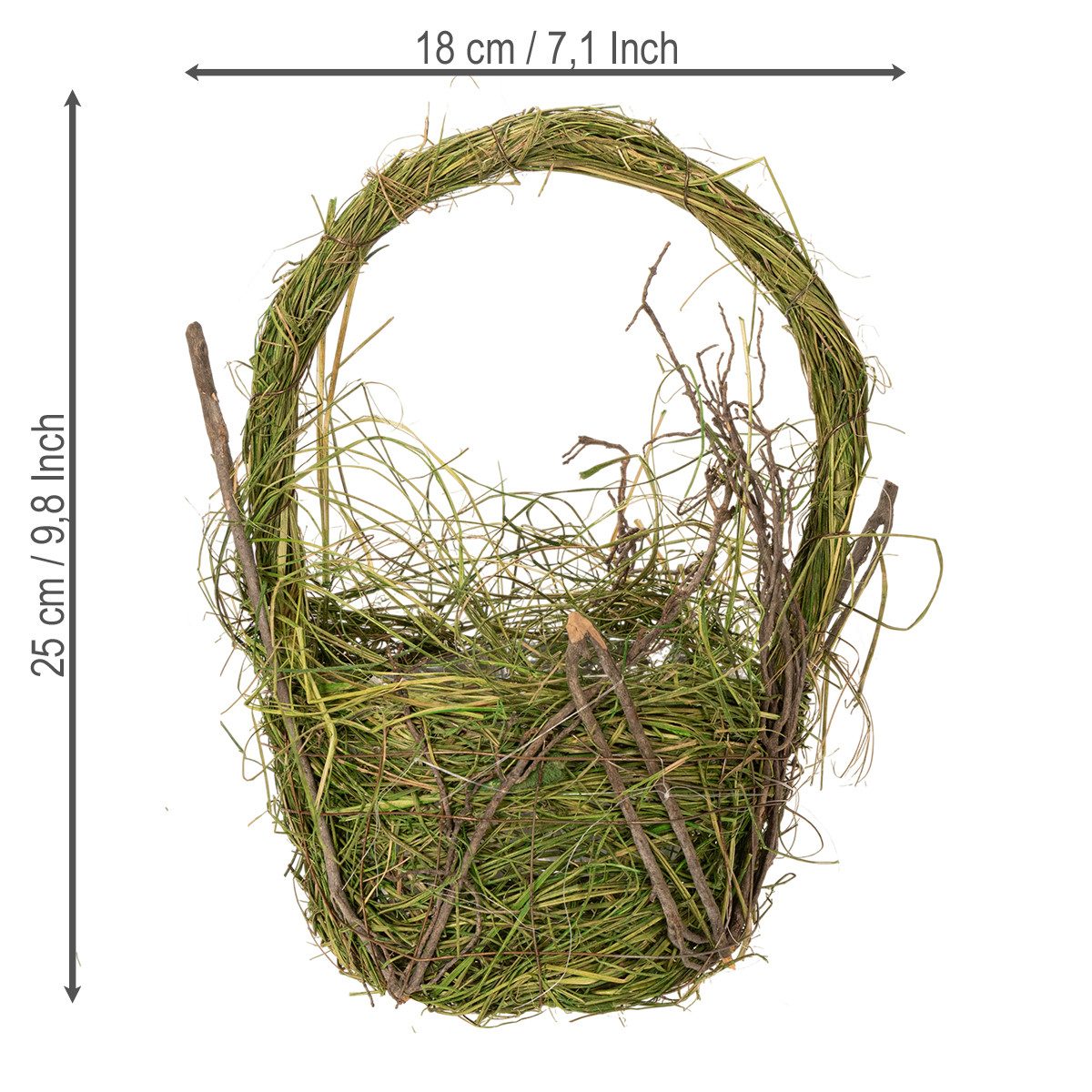 Florists Products Dekokorb Handgefertigtes Osterkörbchen für Dekoration und Geschenkideen