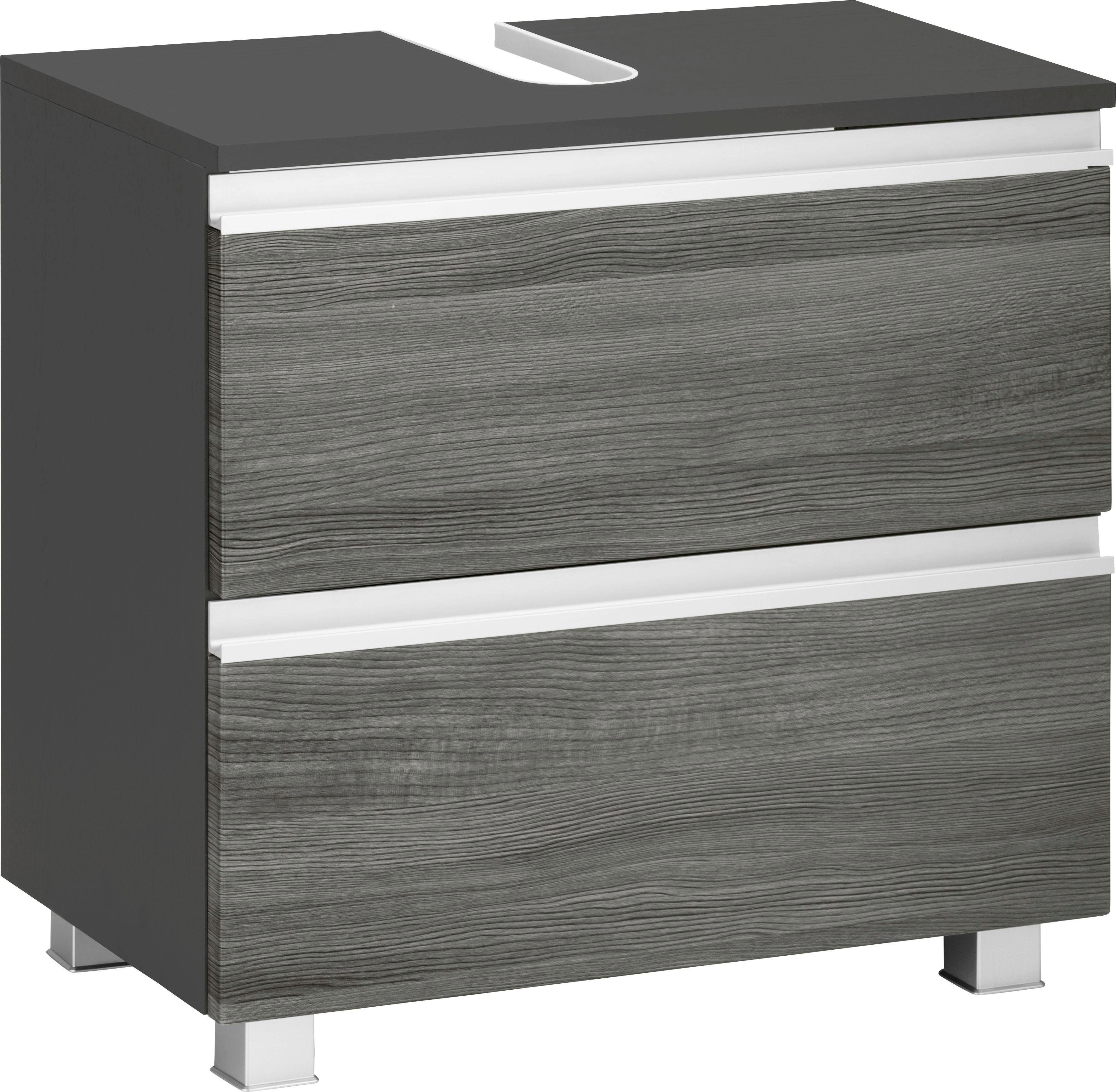 welltime Waschbeckenunterschrank Ohio Rückwand mit Aussparung