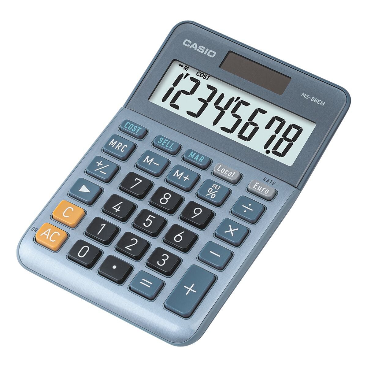 CASIO Сумкиrechner MS-88E, mit Aluminiumfront, 8-stellig