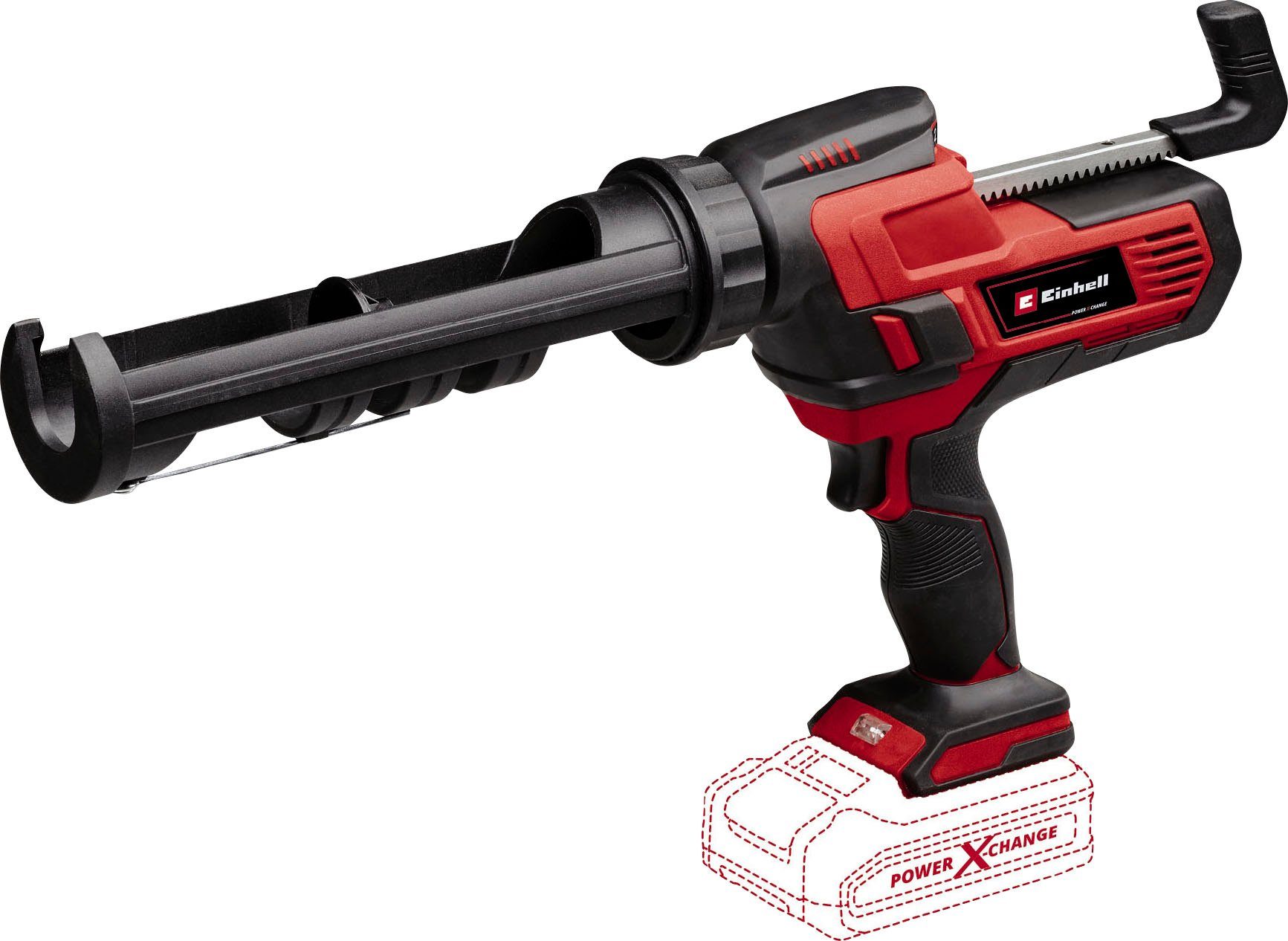 Einhell Akku-Kartuschenpistole Power X-Change TE-SG 18/10 Li - Solo, 310 ml, ohne Akku und Ladegerät | Klebepistolen