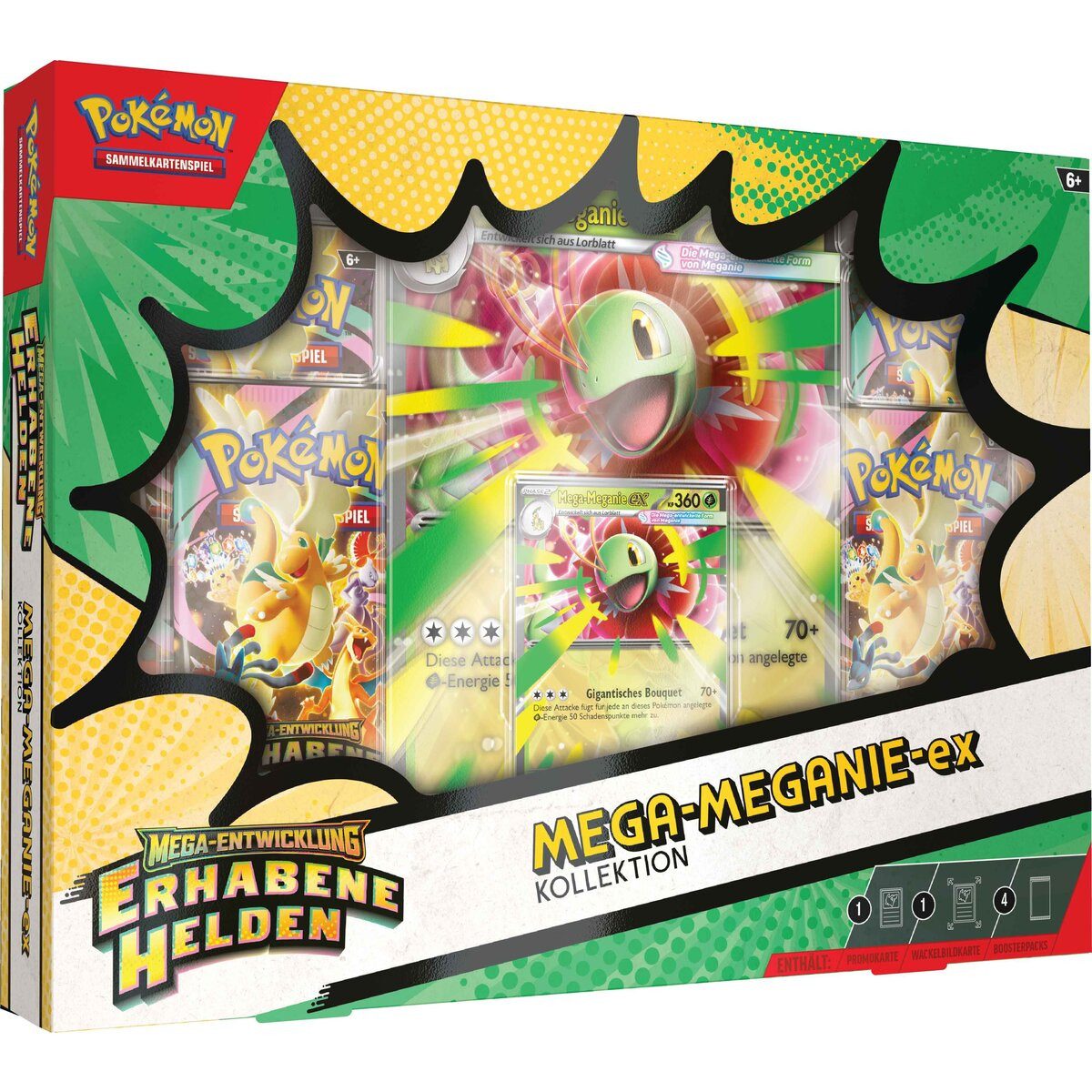 Amigo Spiel + Freizeit GmbH Sammelkarte Pokemon Mega-Entwicklung ex Kollektion, 3-fach sortiert