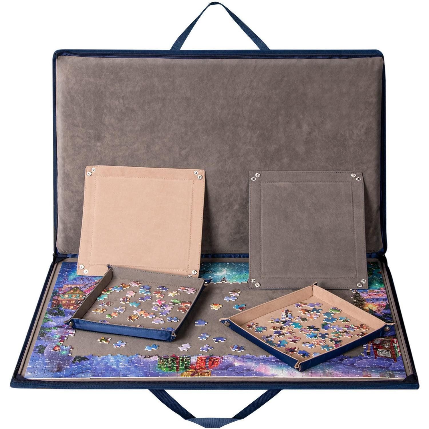 LuxusKollektion Puzzle-Tasche Puzzle Koffer 1000 Teile mit Sortierfächern