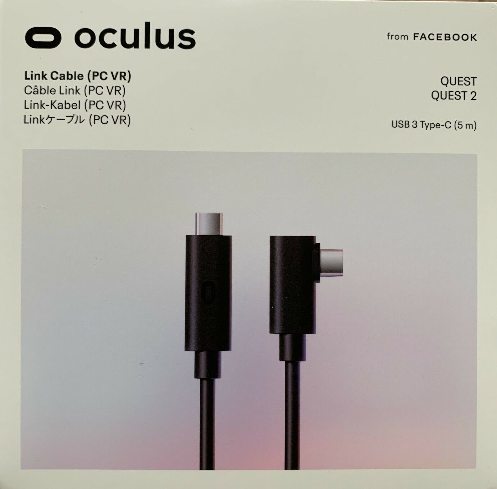 Oculus Oculus Link Virtual Reality Headset-Kabel für Quest 2 USB 3 Virtual-Reality-Headset