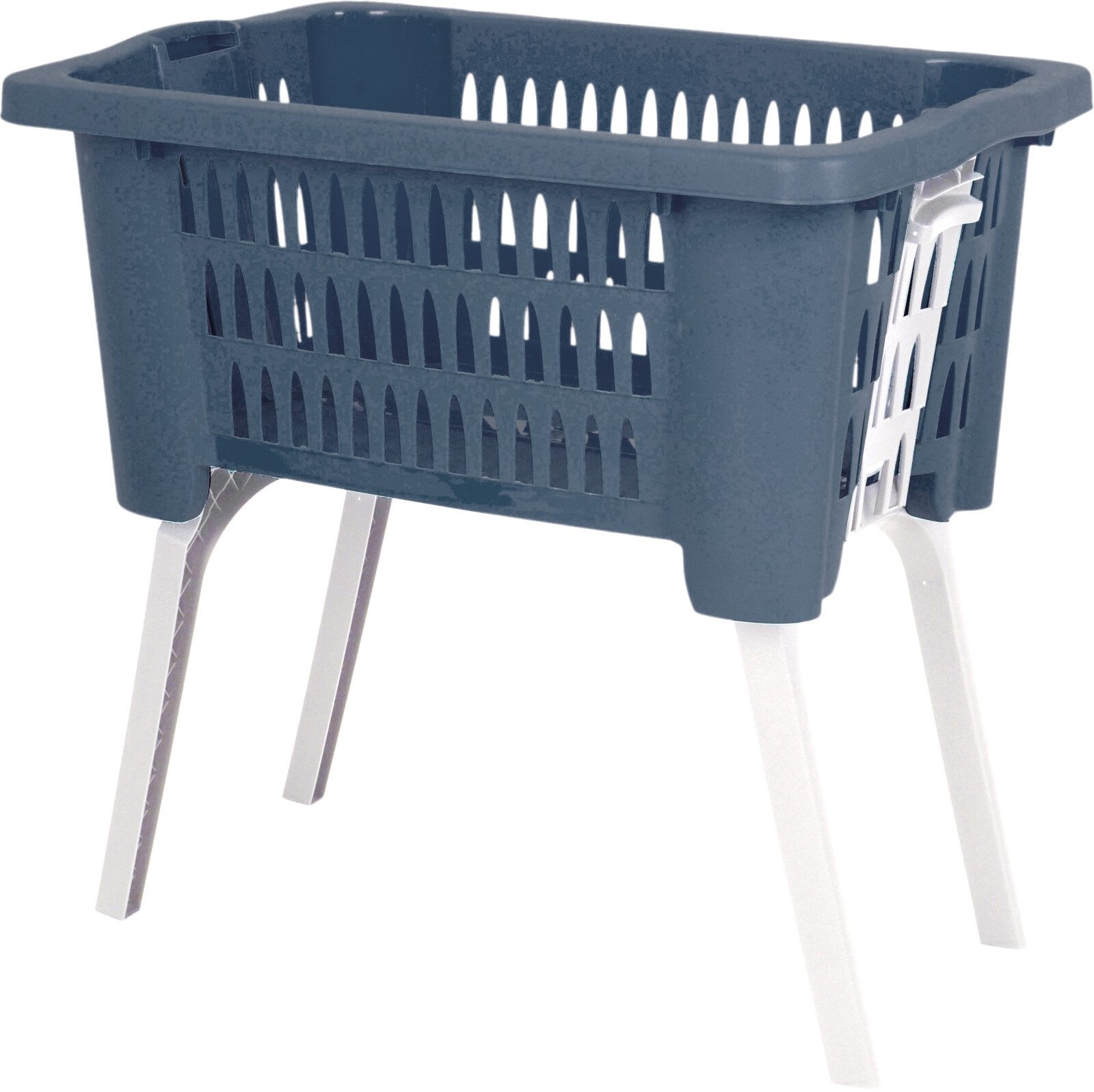 Koopman Wäschekorb Wäschebehälter Klappbar 38 L Blau / Grün / Grau (1 St), günstig online kaufen