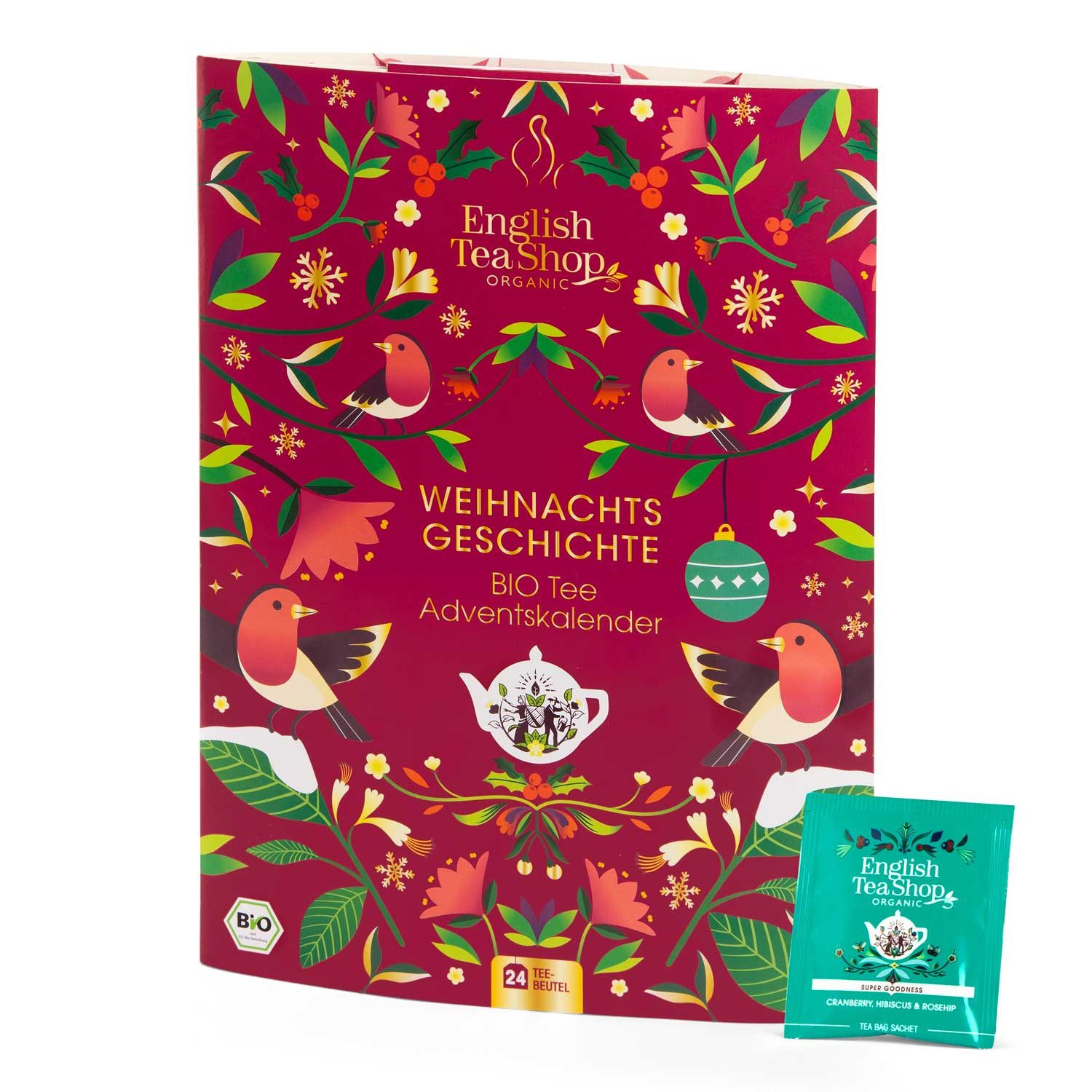 English Tea Shop Tee Adventskalender "Weihnachtsgeschichte", 24 Biotees & Geschichte