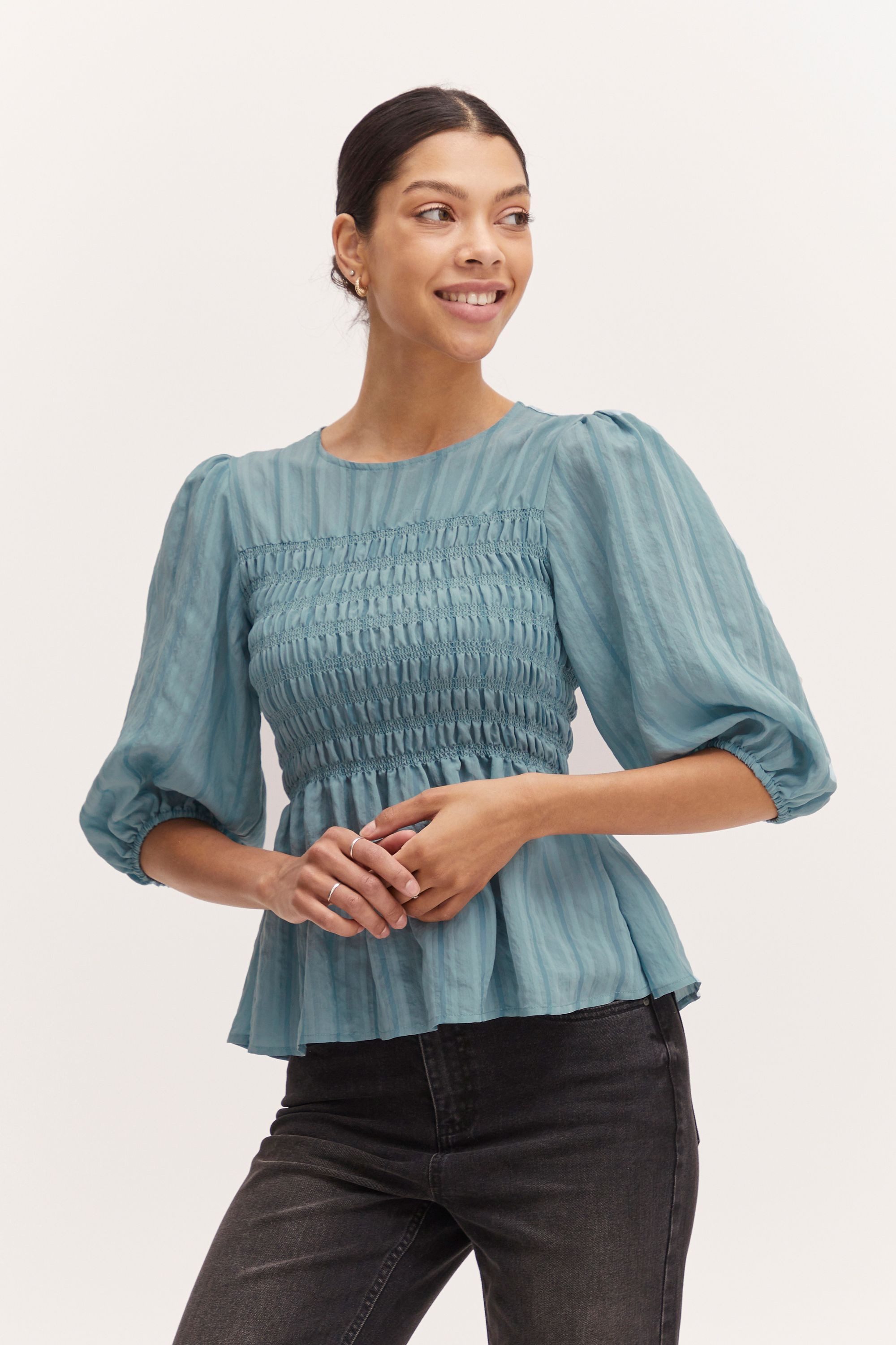 Kurzarmbluse BYILAURI SMOCK BLOUSE - 20811830