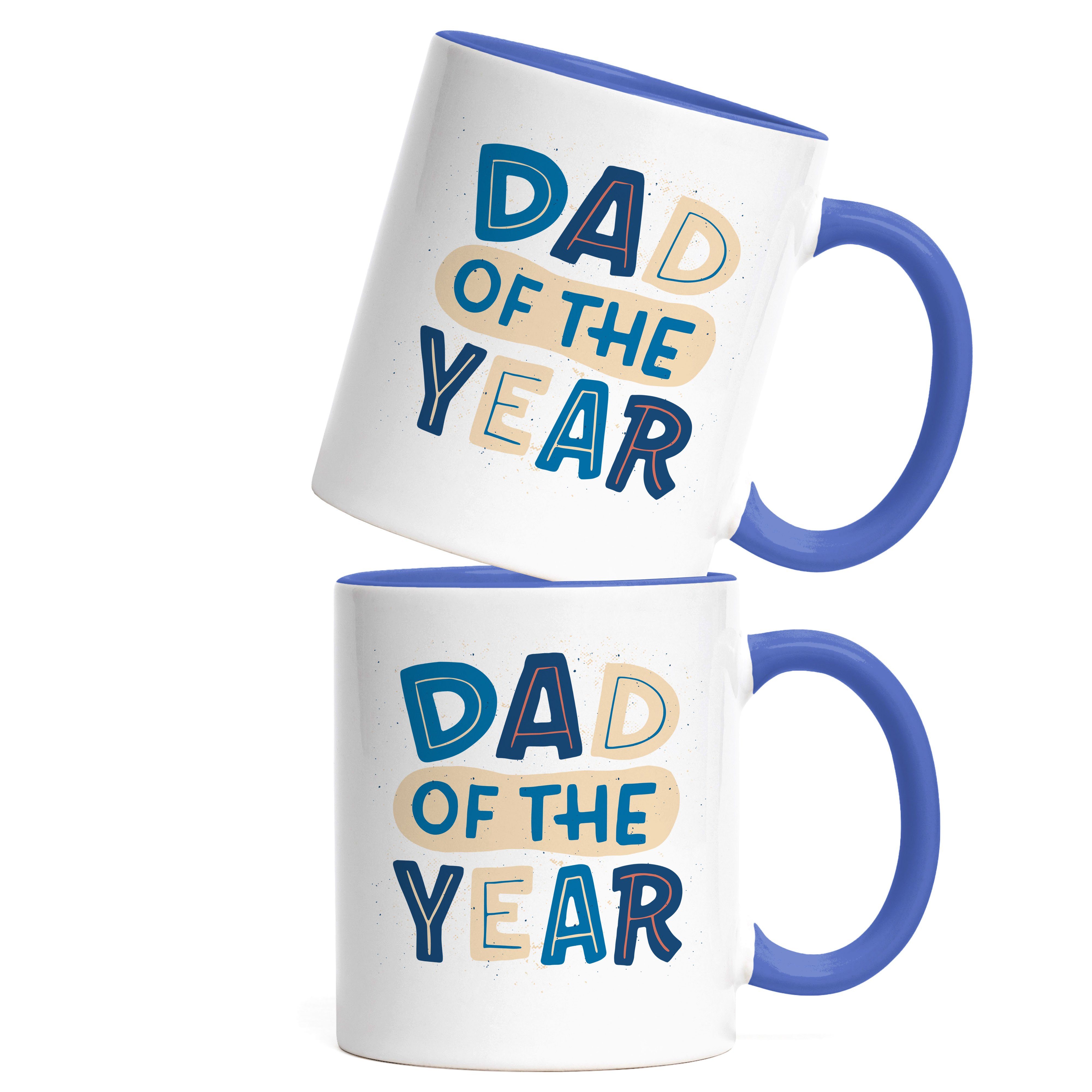 Blau Weltbester Tasse Of Dad Geschenkidee Bester Hey!Print Papa The Year Vatertag Tasse Dad