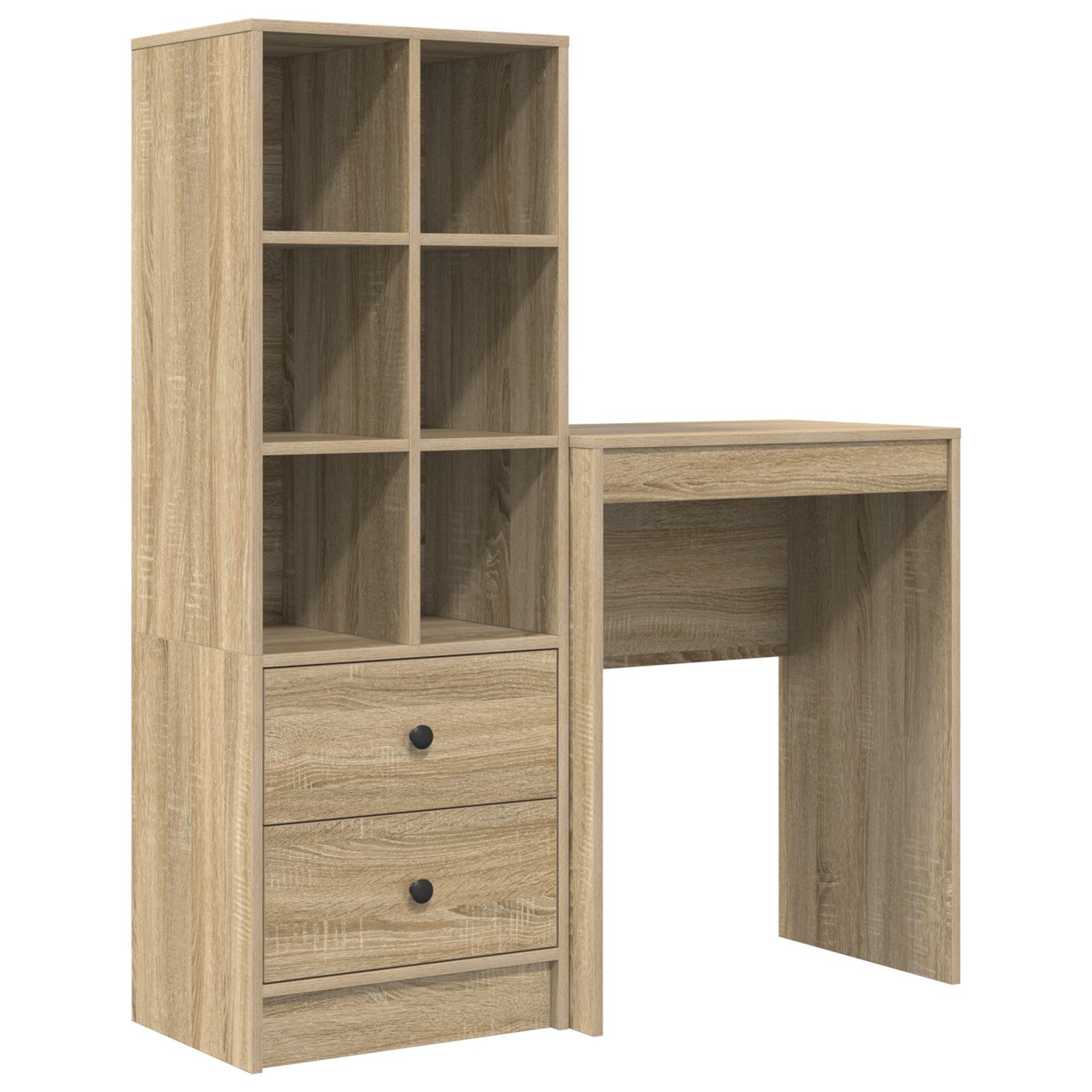 vidaXL Sideboard Schreibtisch mit Stauraum Sonoma günstig online kaufen
