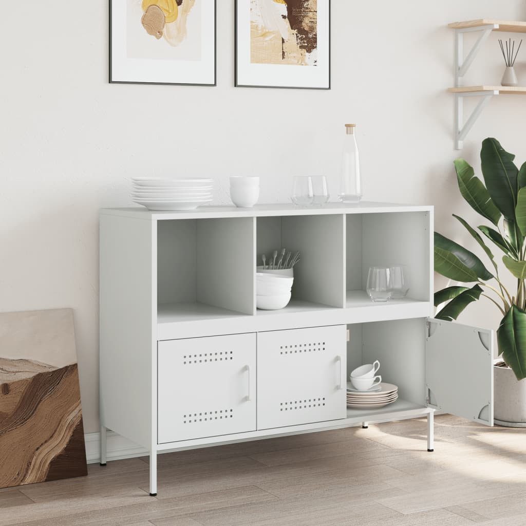 vidaXL Sideboard Sideboard Weiß 100,5x39x79 cm günstig online kaufen