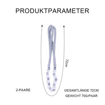 Raffhalter Raffhalter für Vorhänge, Perlenketten-Vorhang Binder, Juoungle, Vorhang, (6-tlg), Leicht zu reparieren und zu dekorieren