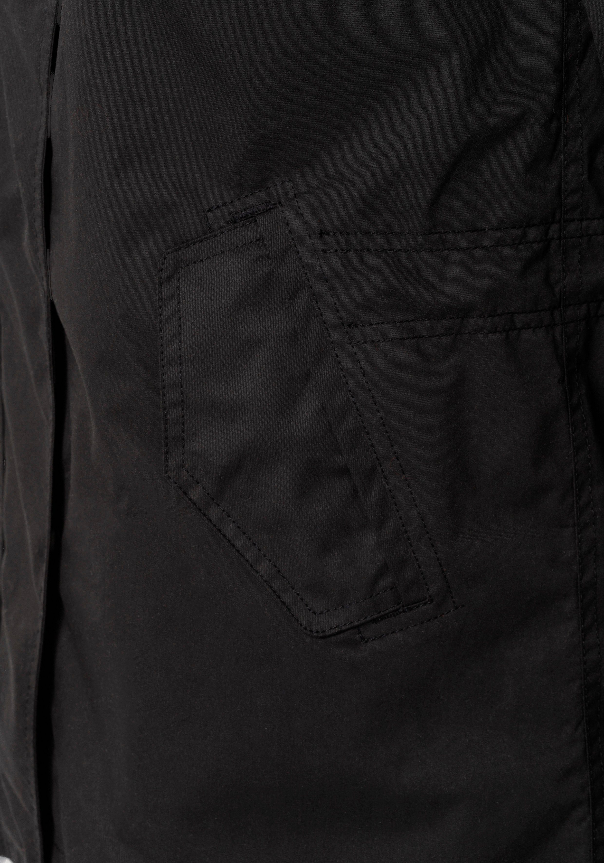 Ragwear stylische Funktionsjacke 1010 Waterproof fabric LENCA black Übergangsjacke
