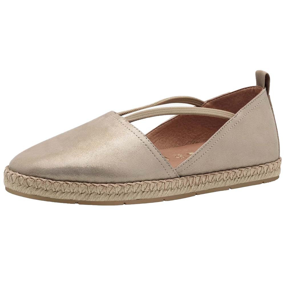 Tamaris Tamaris Lederespadrill 1-24620-44-179 Champagne Espadrille